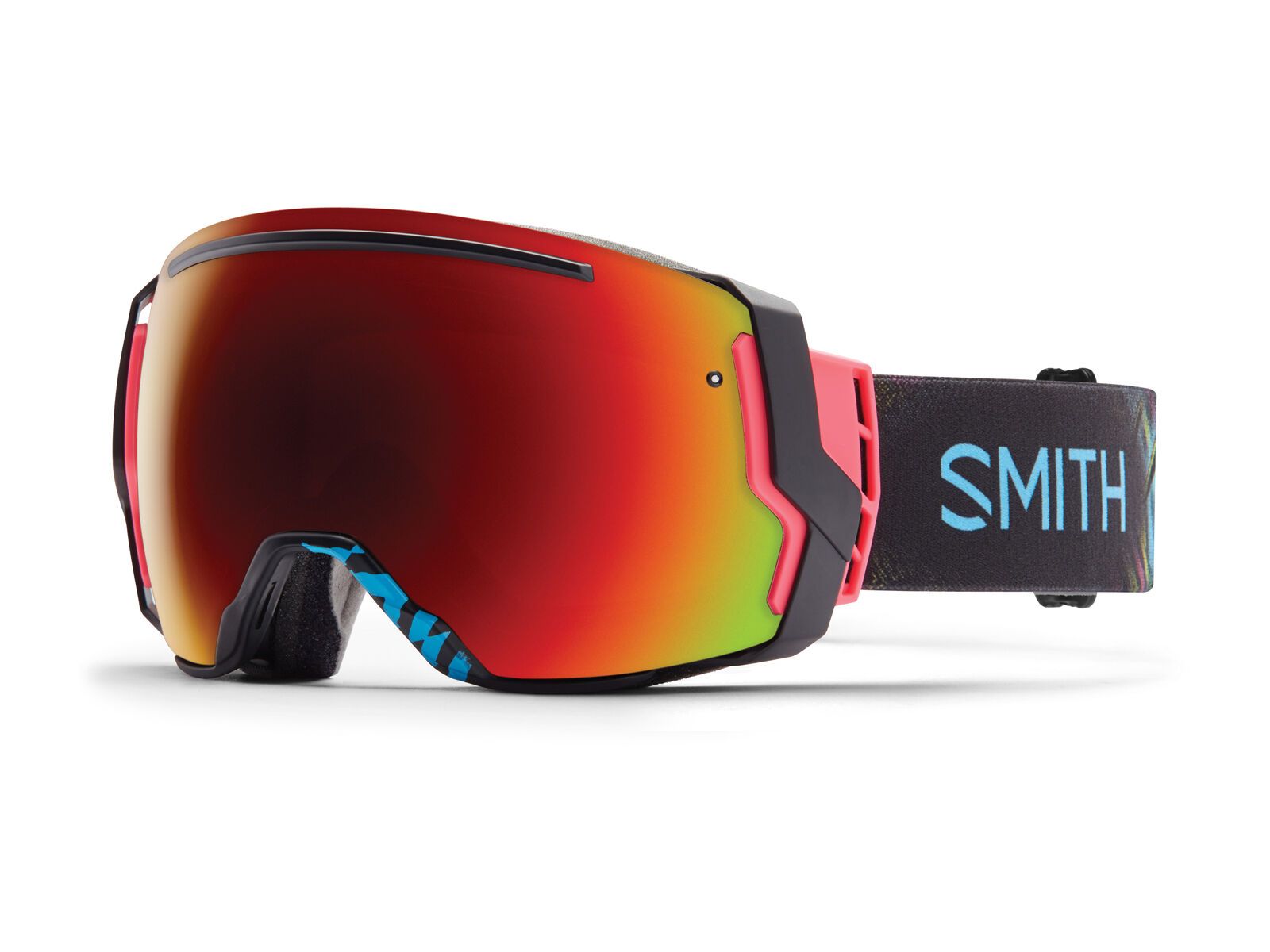 Smith I/O 7 + Spare Lens, neon blacklight/red sol-x mirror - Bild 1