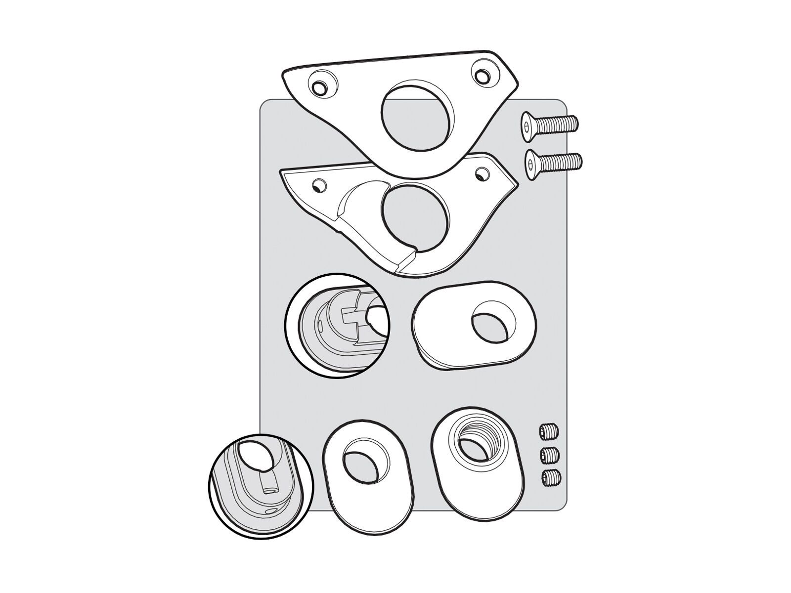 Cervelo ERA Road Dropout Insert Kit - Bild 1