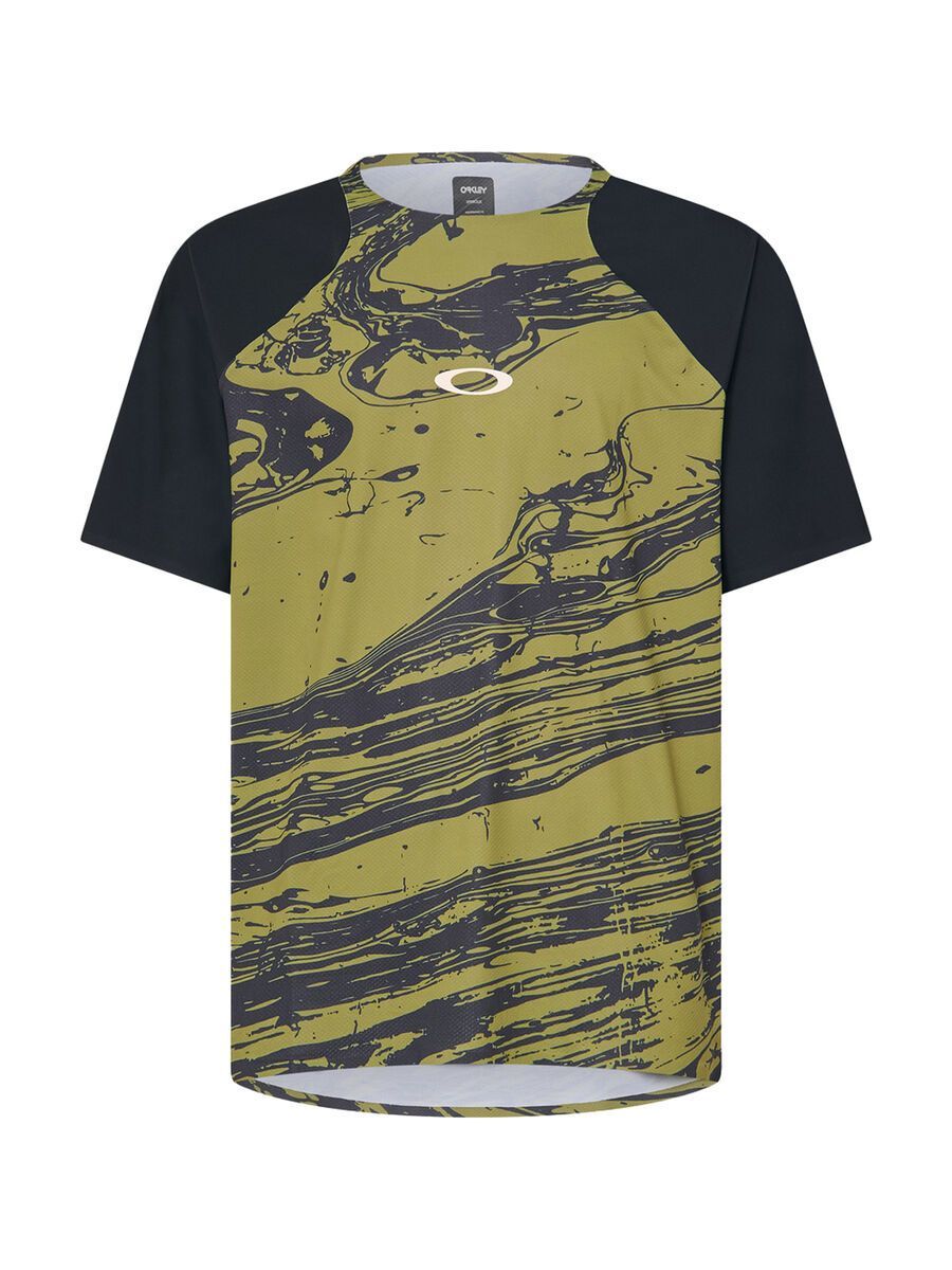 Oakley Seeker Airline SS Jersey duality swirl green/black L FOA405429-9ZY-L