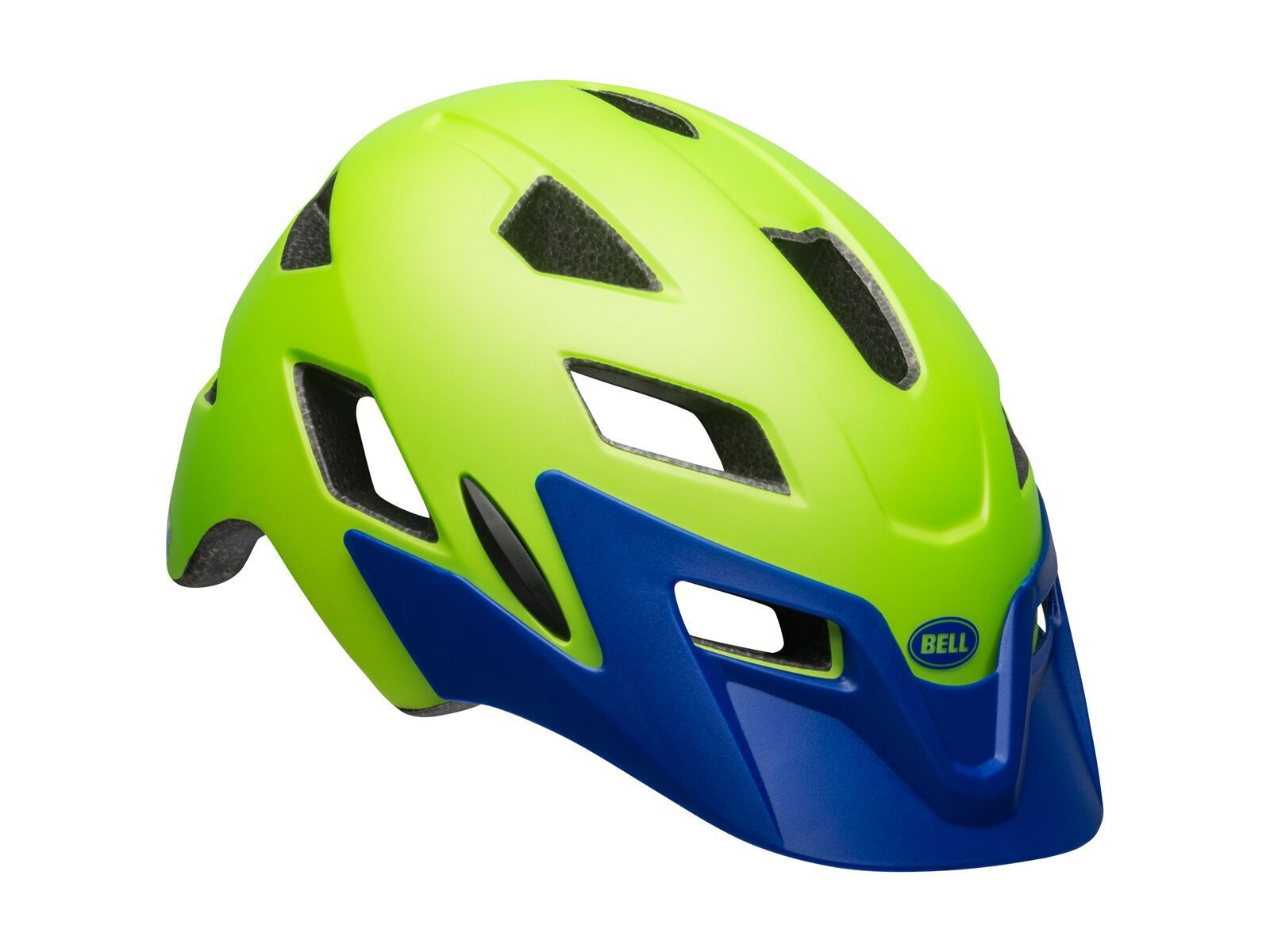 Bell Sidetrack Youth, matte bright green/blue - Bild 1