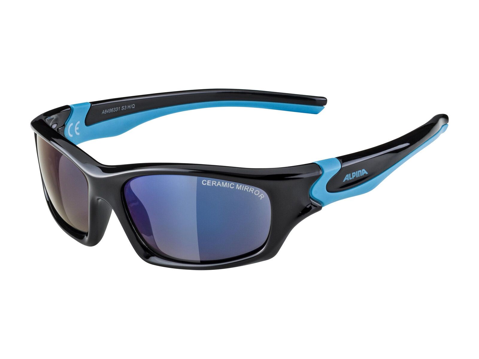 Alpina Flexxy Teen, Blue Mirror / black-cyan gloss - Bild 1