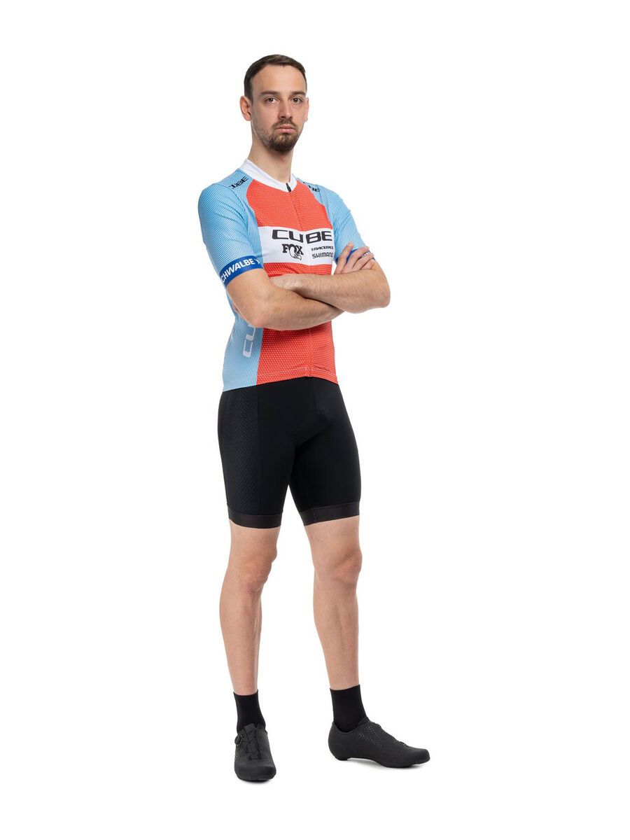 Cube Road/XC Trikot X Factory Racing kurzarm, blue´n´orange - Bild 8
