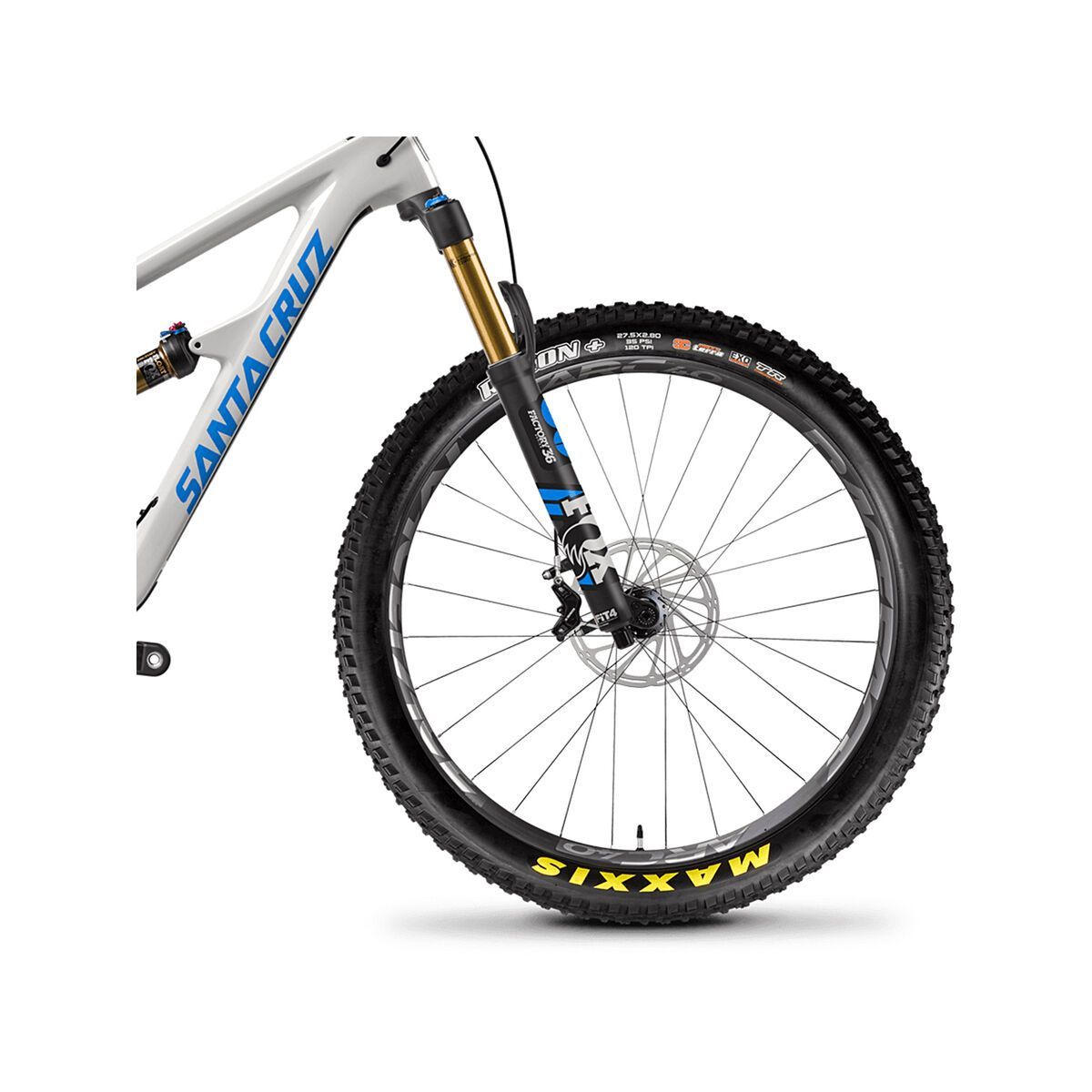 Santa Cruz Hightower CC XX1 27.5 Plus, gloss cannery grey and blue - Bild 3