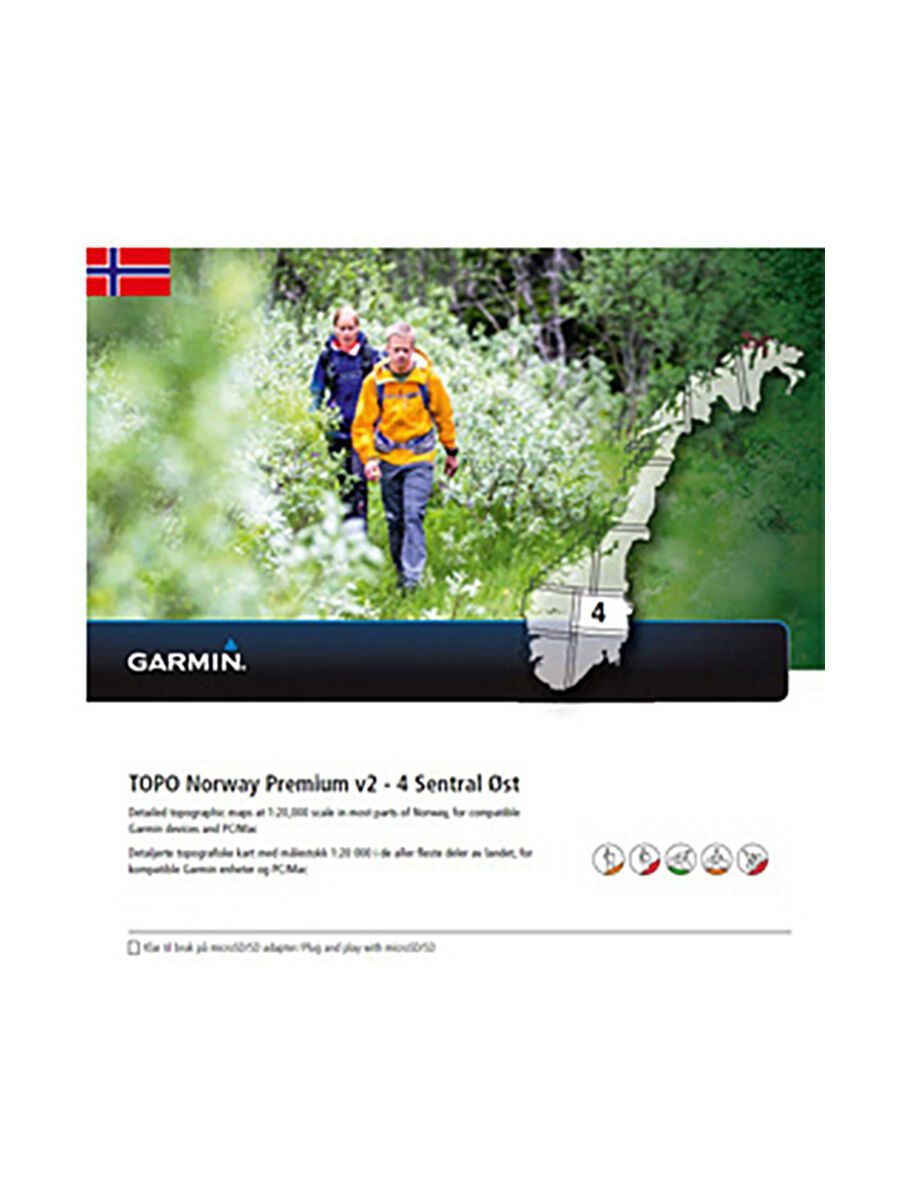 Garmin Topo Norwegen Premium 4 - Sentral Ost (microSD/SD) - Bild 1