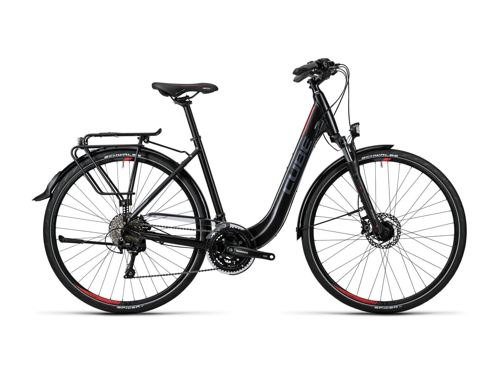 Cube Touring SL Easy Entry, black grey red - Bild 1