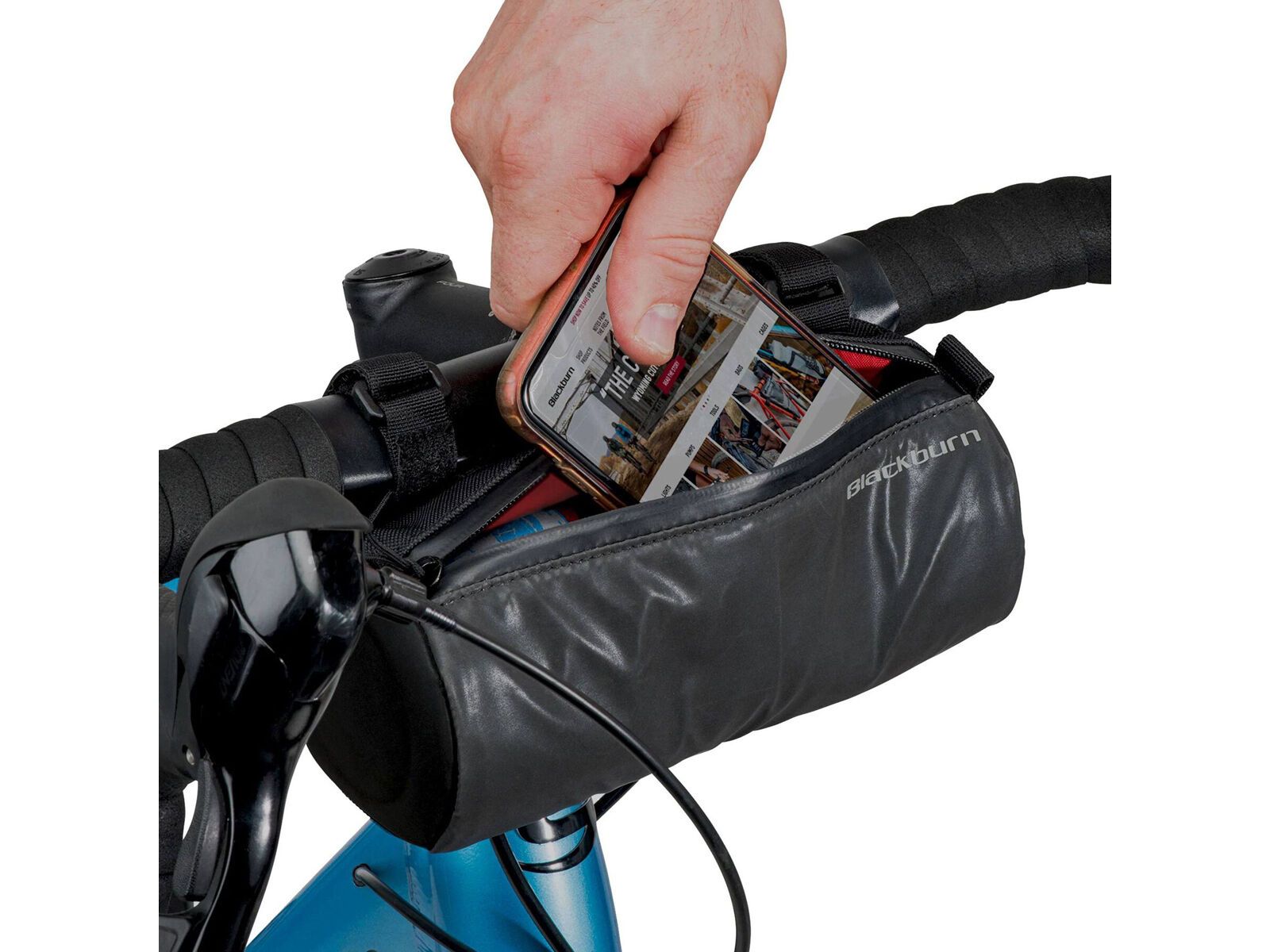 Blackburn Grid Handlebar Bag, black reflective - Bild 4