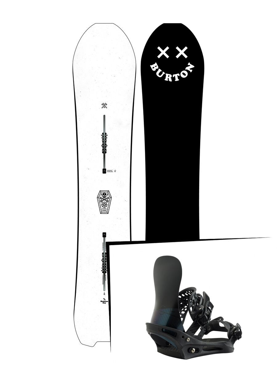Set: Burton Skeleton Key 2019 + Burton X-Base black matte - Bild 1