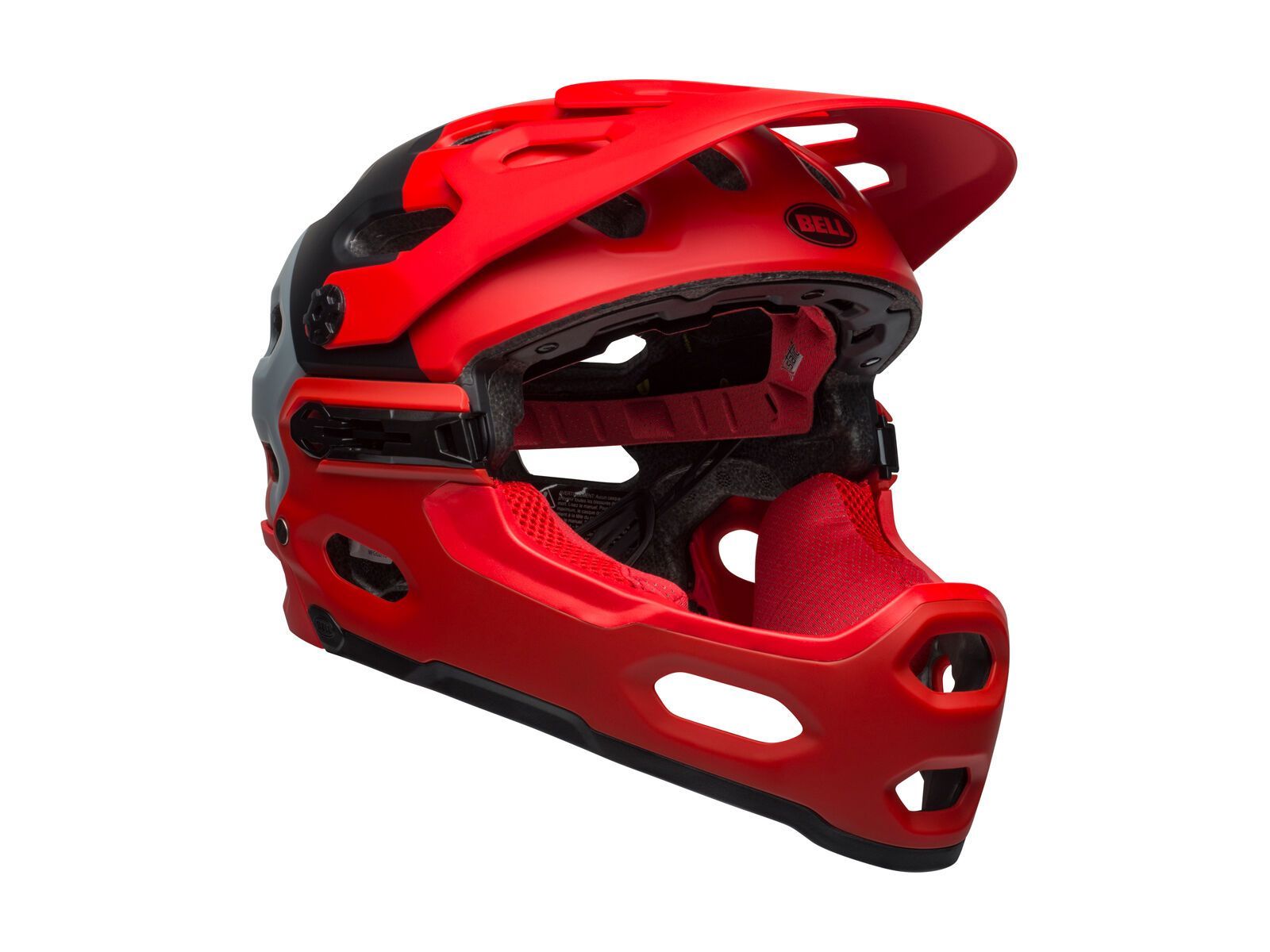 Bell Super 3R MIPS Downdraft, downdraft matte crimson/black - Bild 2