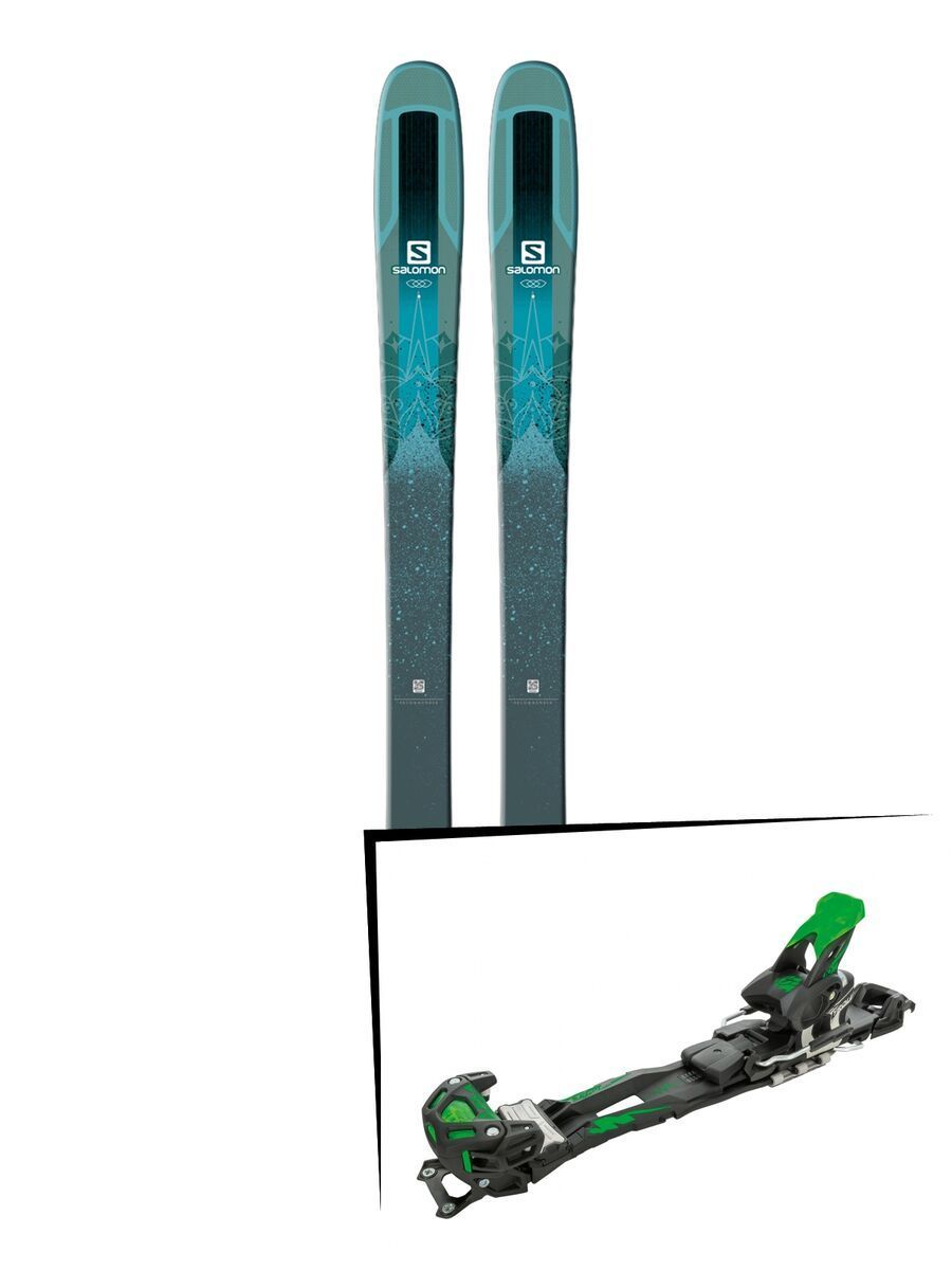 Set: Salomon QST Lumen 99 2018 + Tyrolia Adrenalin 16 solid black flash green - Bild 1