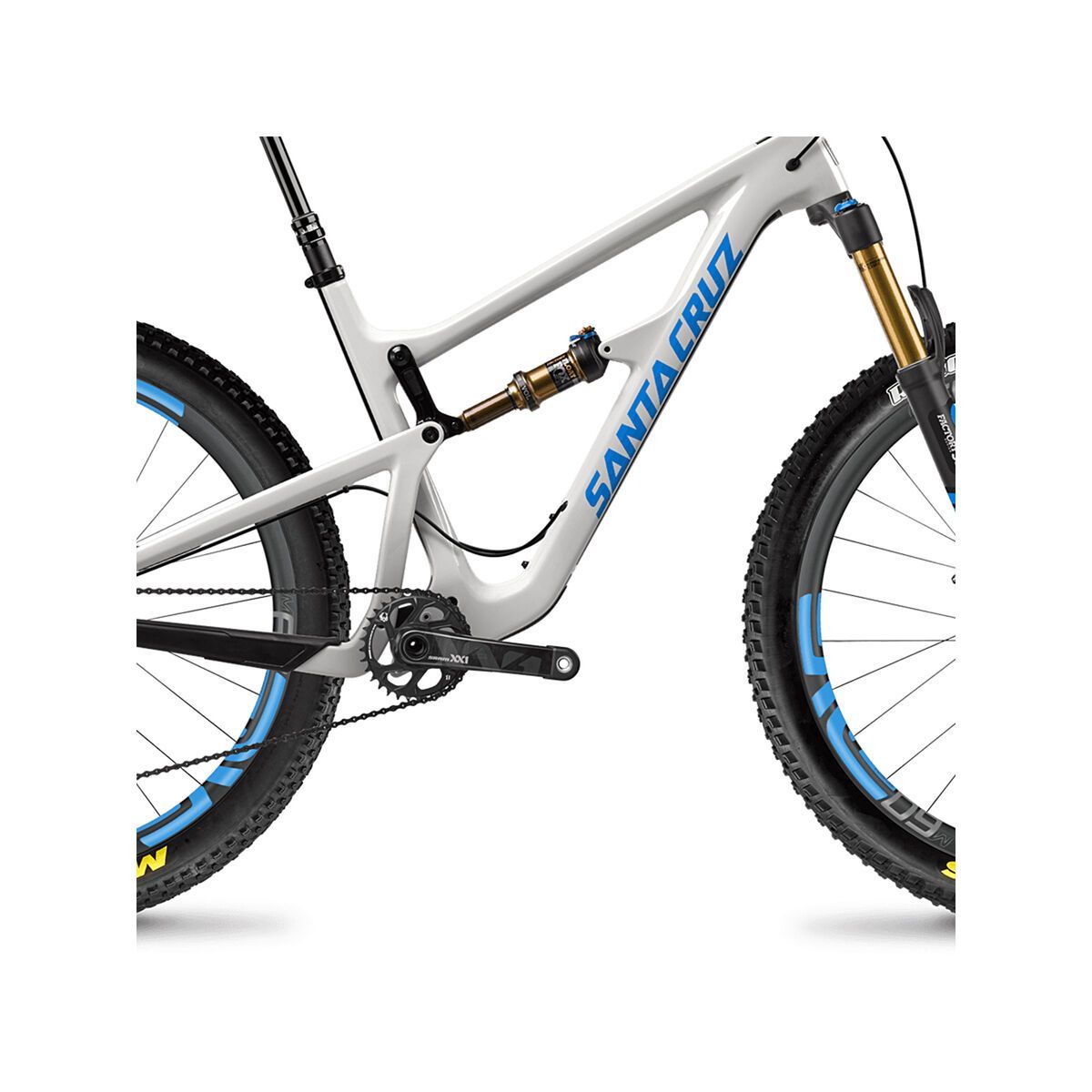 Santa Cruz Hightower CC XX1 ENVE 27.5 Plus, gloss cannery grey and blue - Bild 4