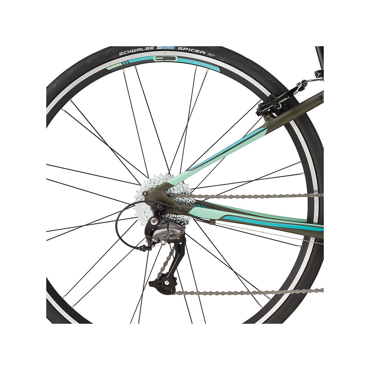 Cannondale Quick Women's 4, green clay w/ turquoise, new green, matte - Bild 4