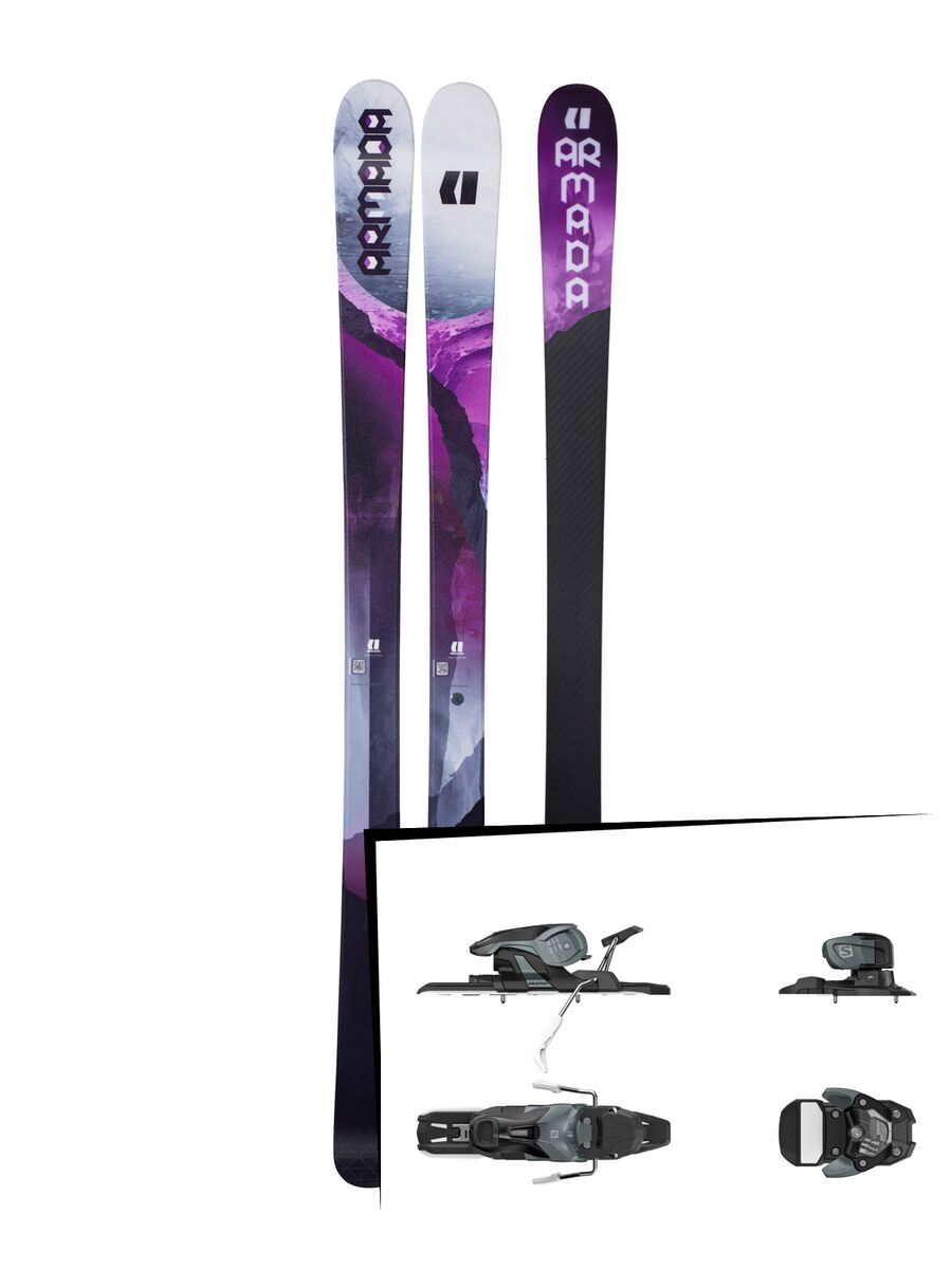 Set: Armada Victa 87 Ti 2018 + Salomon Warden 11 dark grey/black - Bild 1