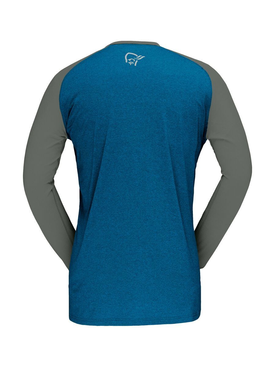 Norrona fjørå equaliser lightweight Long sleeve M's, mykonos blue/castor grey - Bild 2