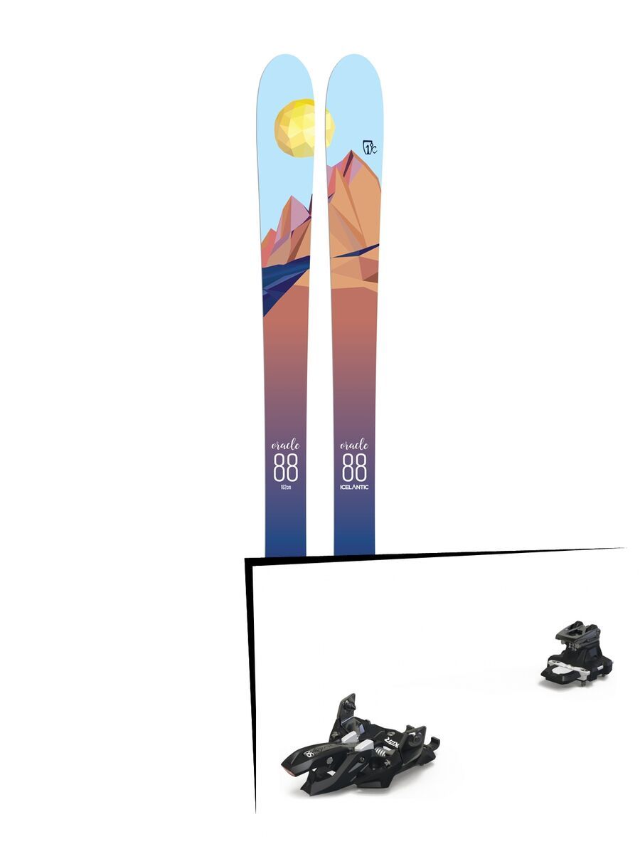 Set: Icelantic Oracle 88 2018 + Marker Alpinist 9 black/titanium - Bild 1