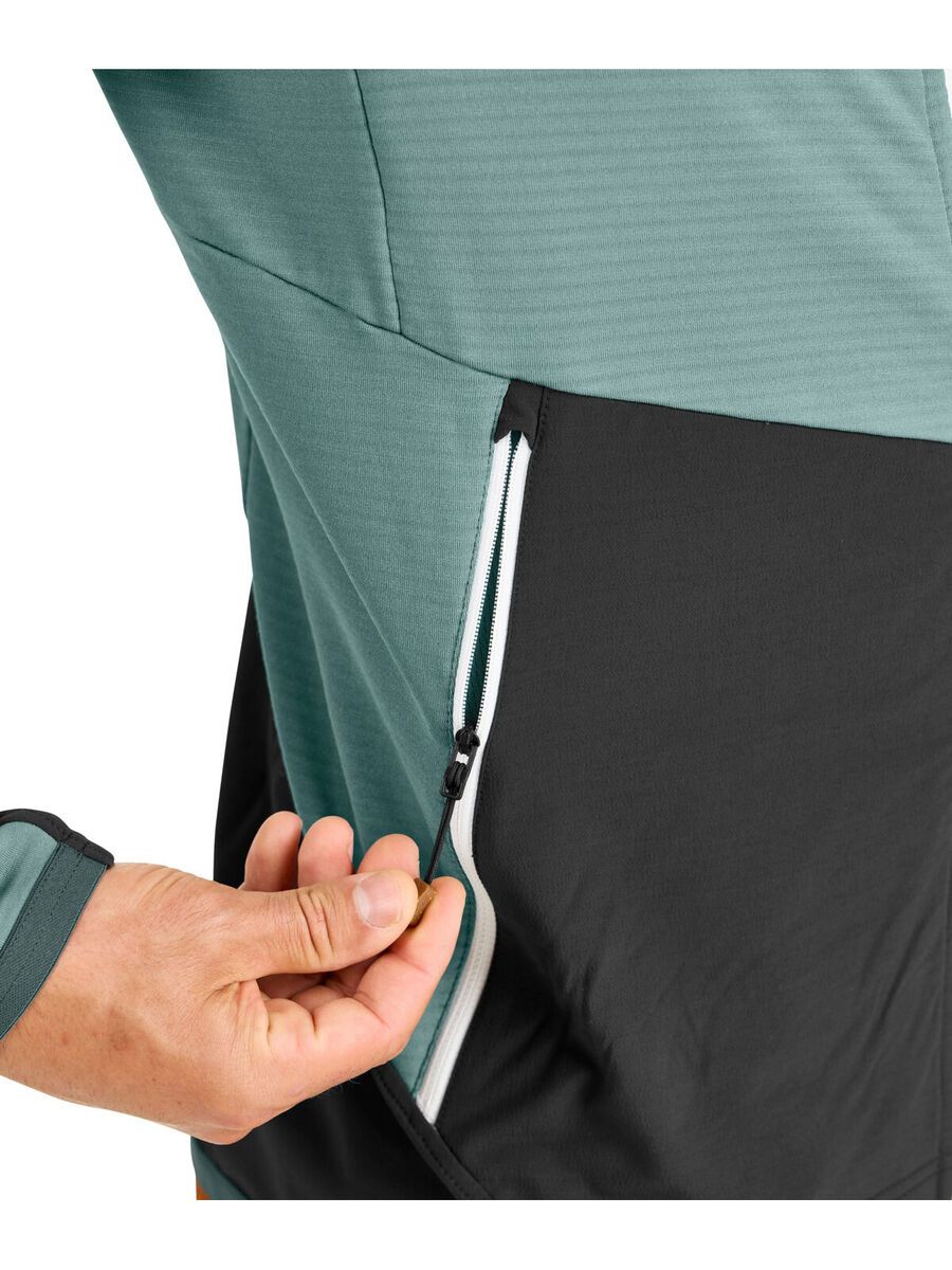 Ortovox Merino Fleece Rib Hoody M, arctic grey - Bild 4