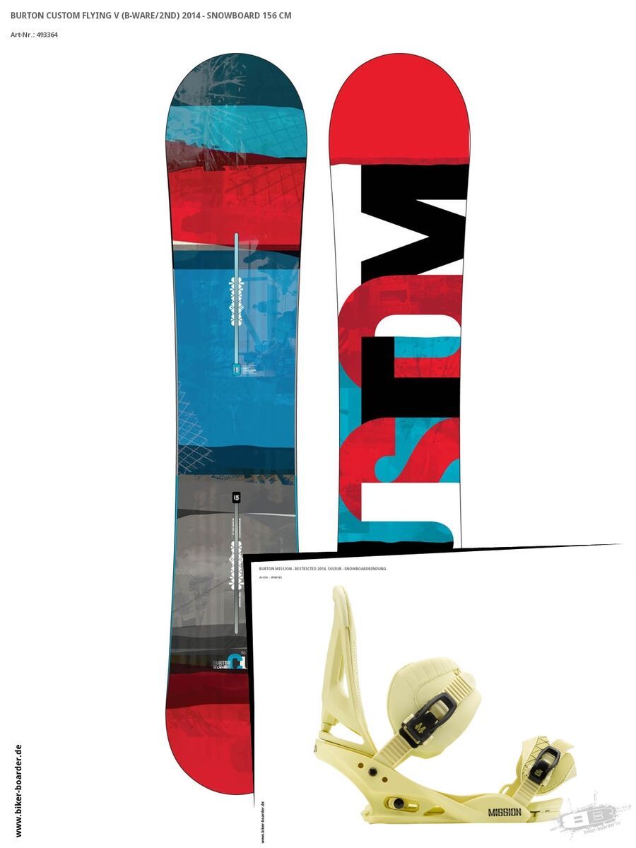Set: Burton Custom Flying V  +  Mission - Restricted (494016S) - Bild 1