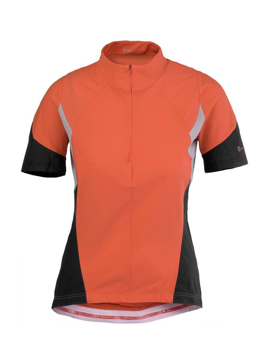 Scott Shirt Womens Shadow s/sl, coral red/black - Bild 1