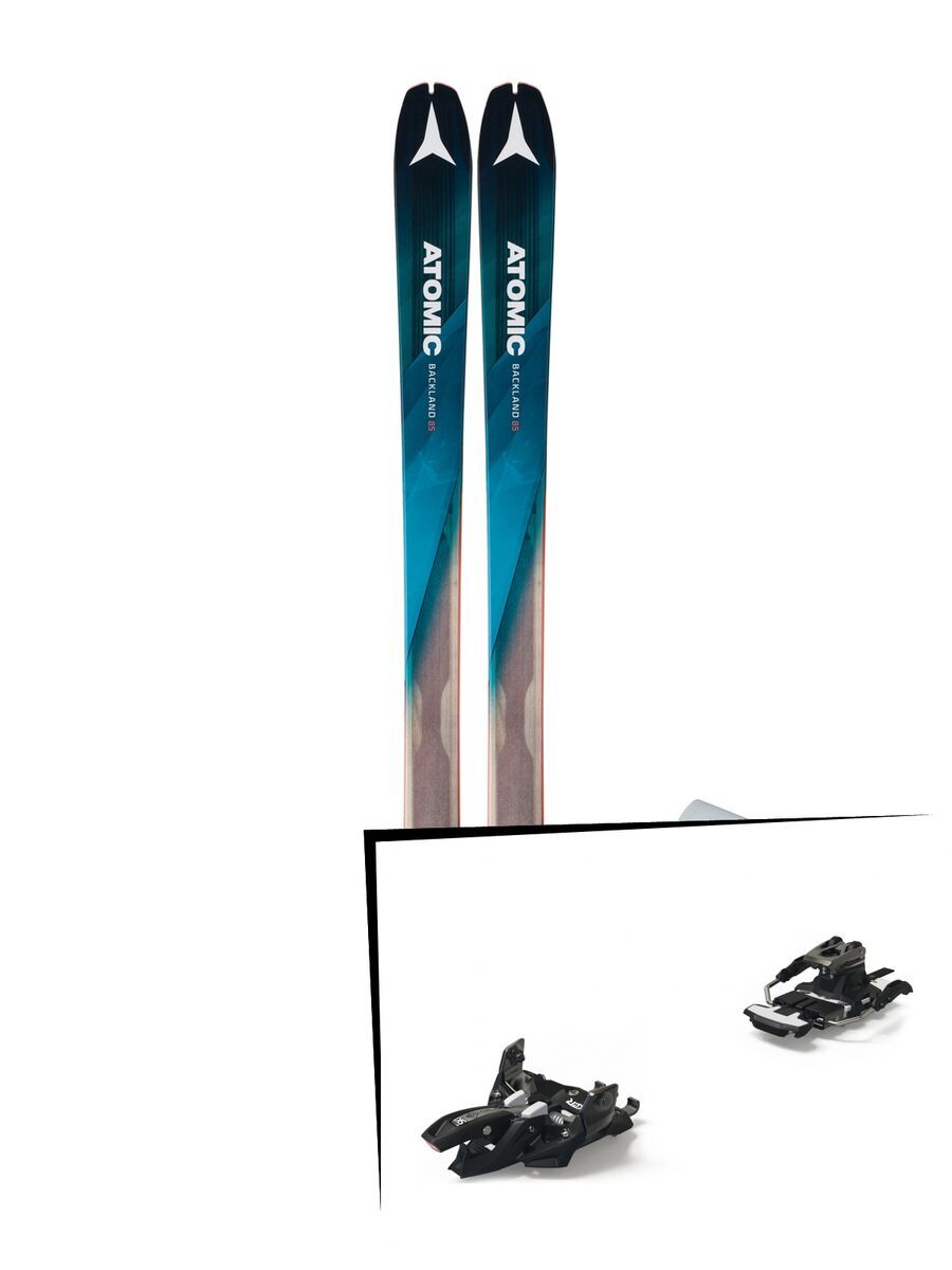 Set: Atomic Backland 85 + Skin 2018 + Marker Alpinist 9 Long Travel black/titanium - Bild 1