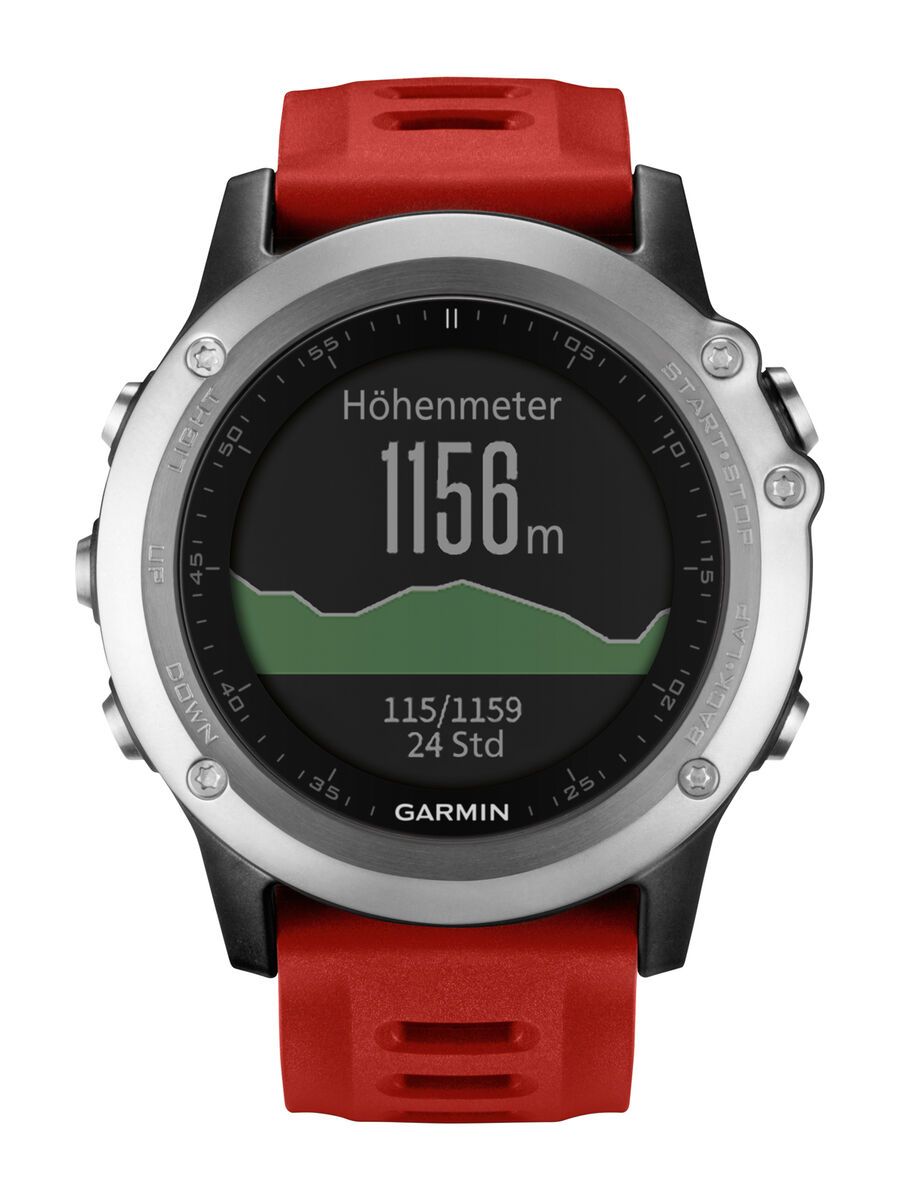 *** 2. Wahl *** Garmin fenix 3 (Performer Bundle mit Brustgurt), silber - Sportuhr | - Bild 3