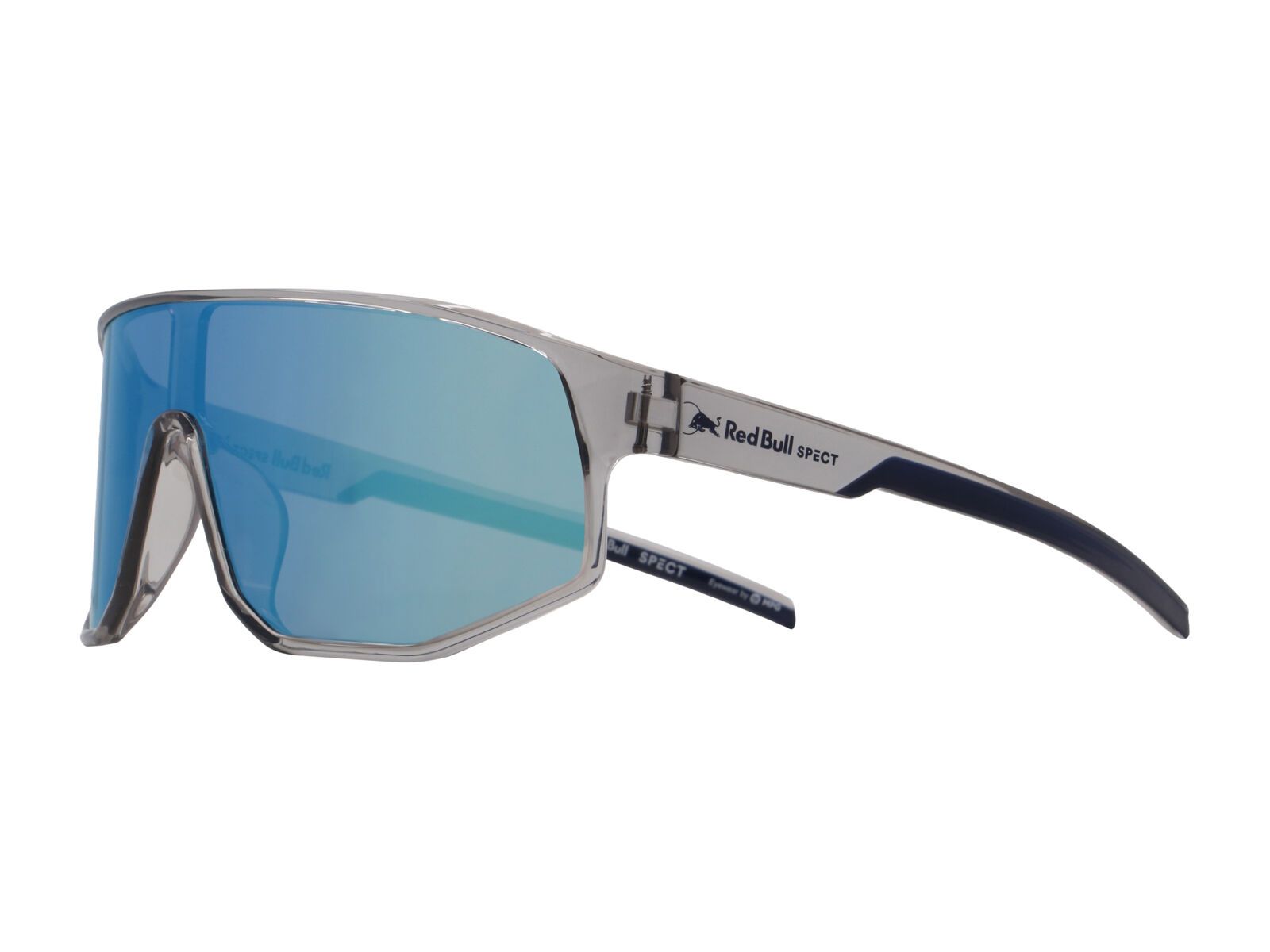 Red Bull Spect Eyewear Dash, Smoke/Blue Mirror / shiny x’tal light grey - Bild 4