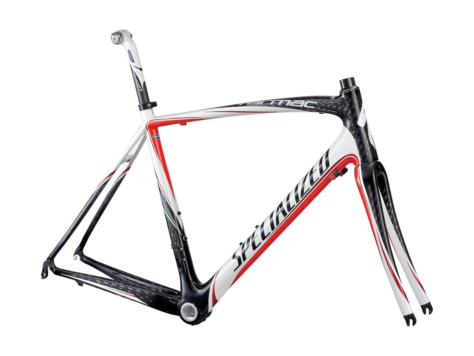 Specialized Tarmac Pro SL Frameset, pearl white/carbon/flo red - Bild 1