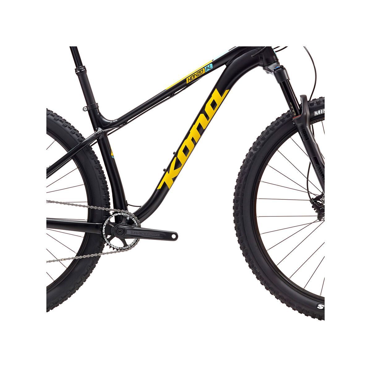 Kona Honzo AL/DL, matt black/yellow/green - Bild 3