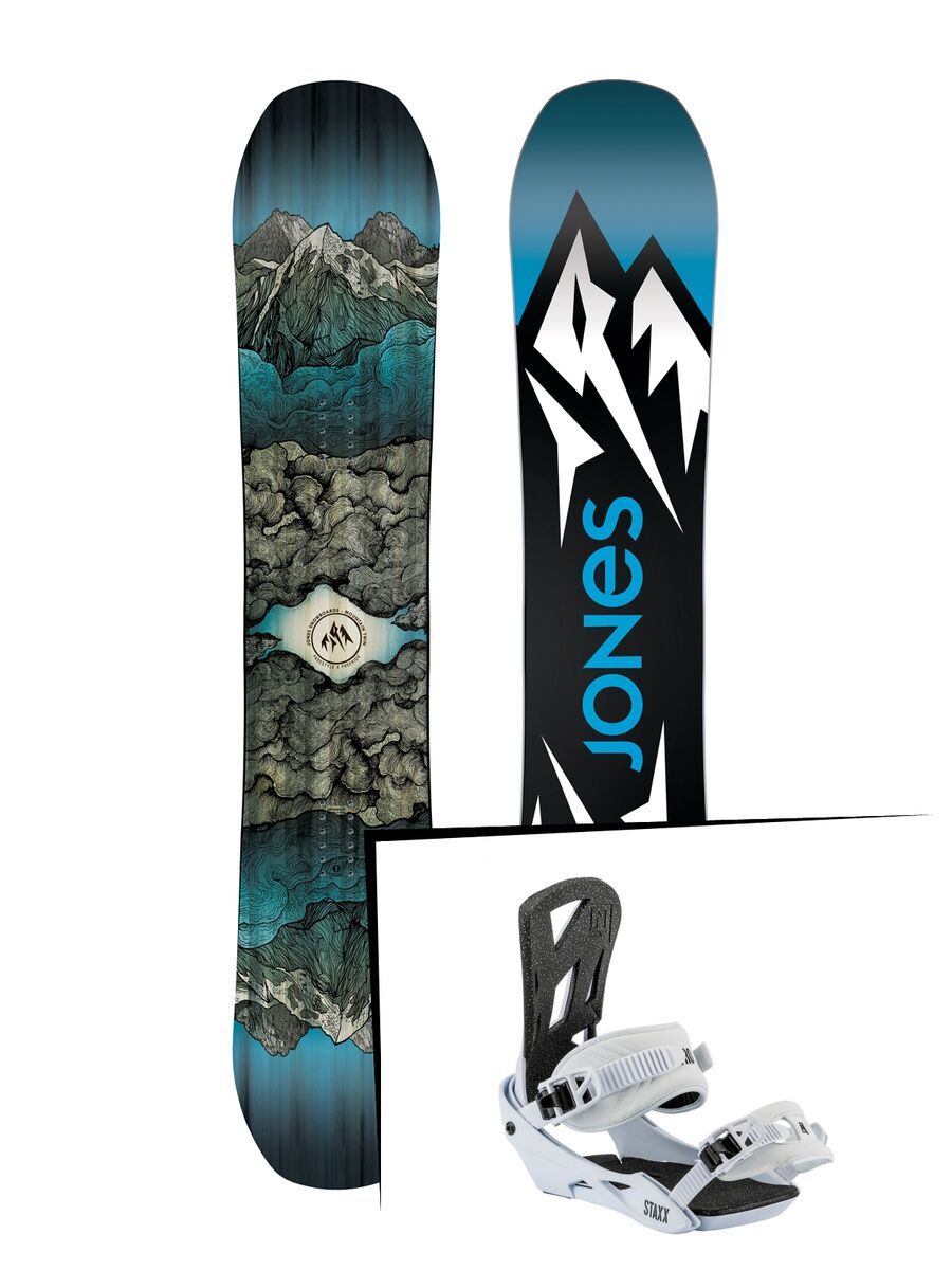 Set: Jones Mountain Twin Wide 2019 + Nitro Staxx salt - Bild 1
