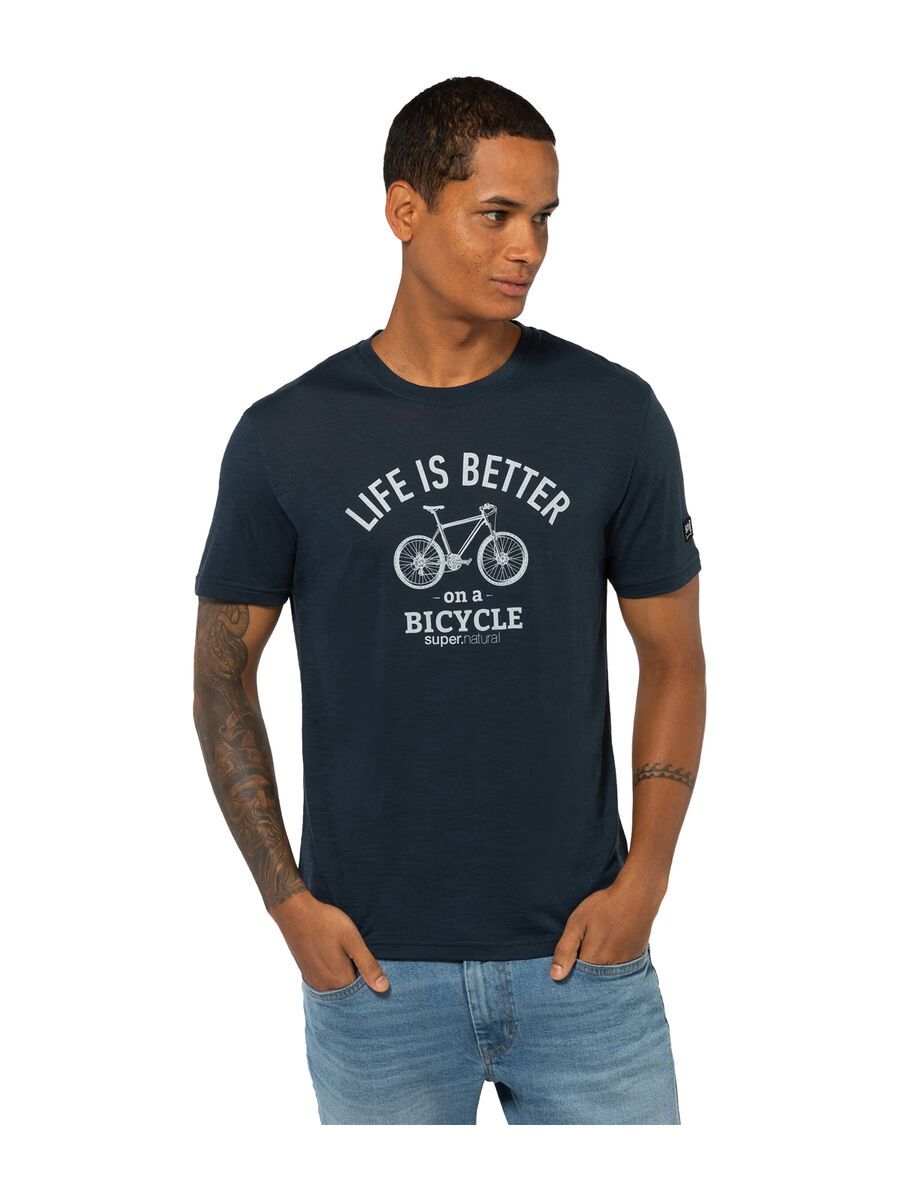 super.natural Better Bike Tee Herren, blueberry/vapor grey - Bild 3