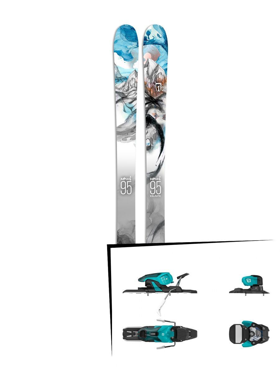 Set: Icelantic Nomad 95 2017 + Salomon Warden 11 (1706226) - Bild 1