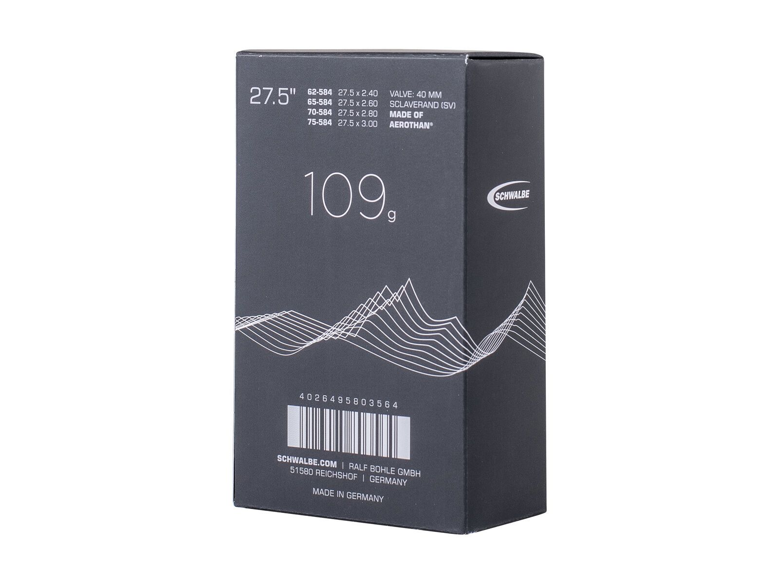 Schwalbe Aerothan Tube SV 21FE 27.5 MTB+ - 62/75-584 - Bild 2