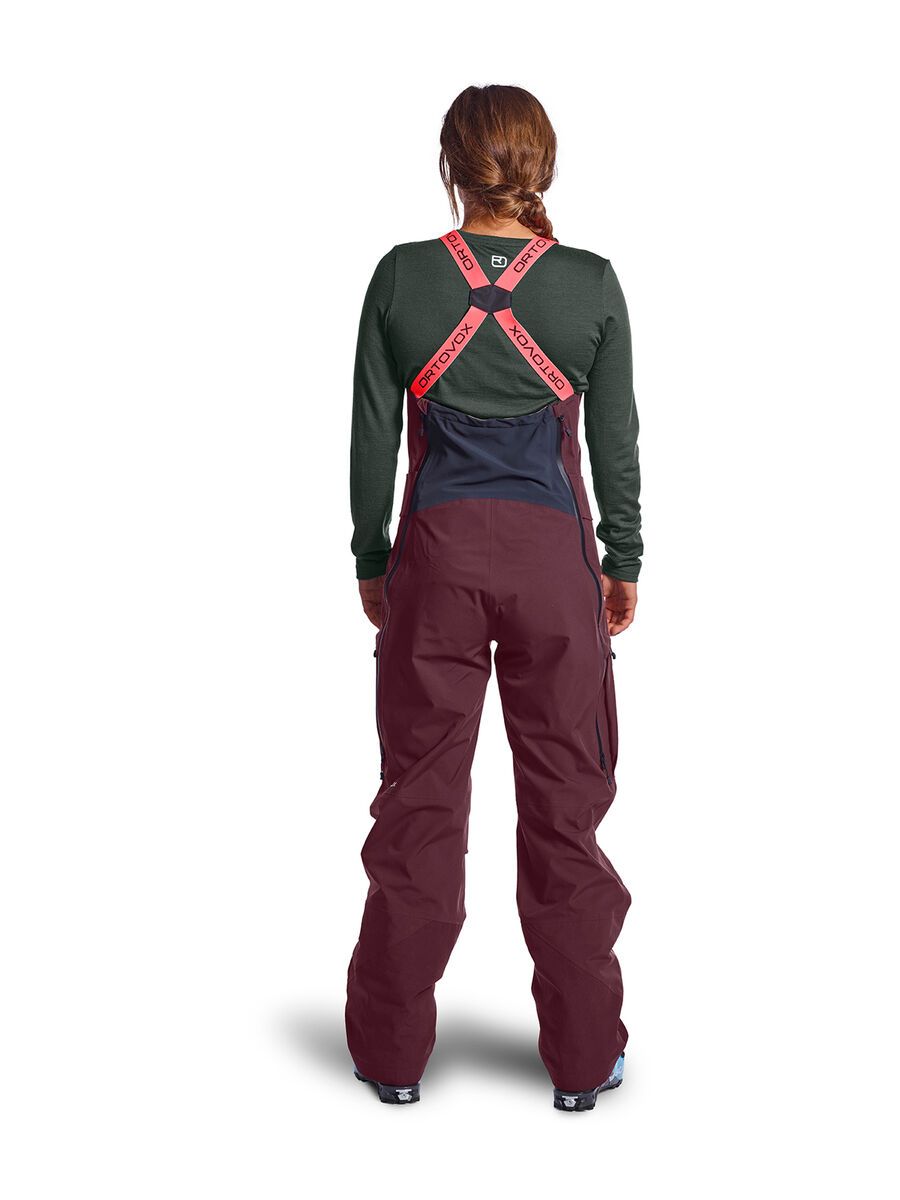 Ortovox 3L Deep Shell Bib Pants W, dark wine - Bild 8