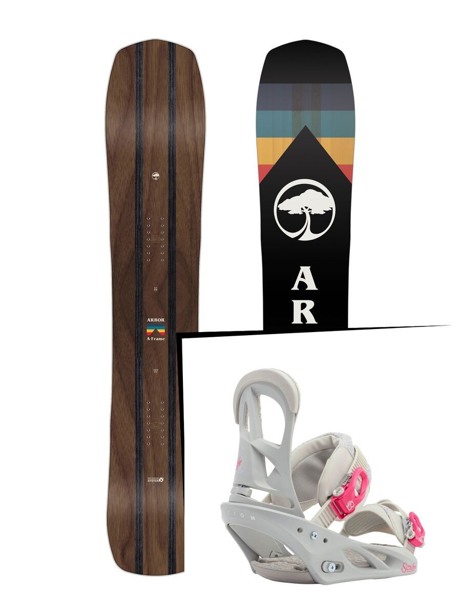 Set: Arbor A-Frame 2019 + Burton Scribe Nancy Gray - Bild 1