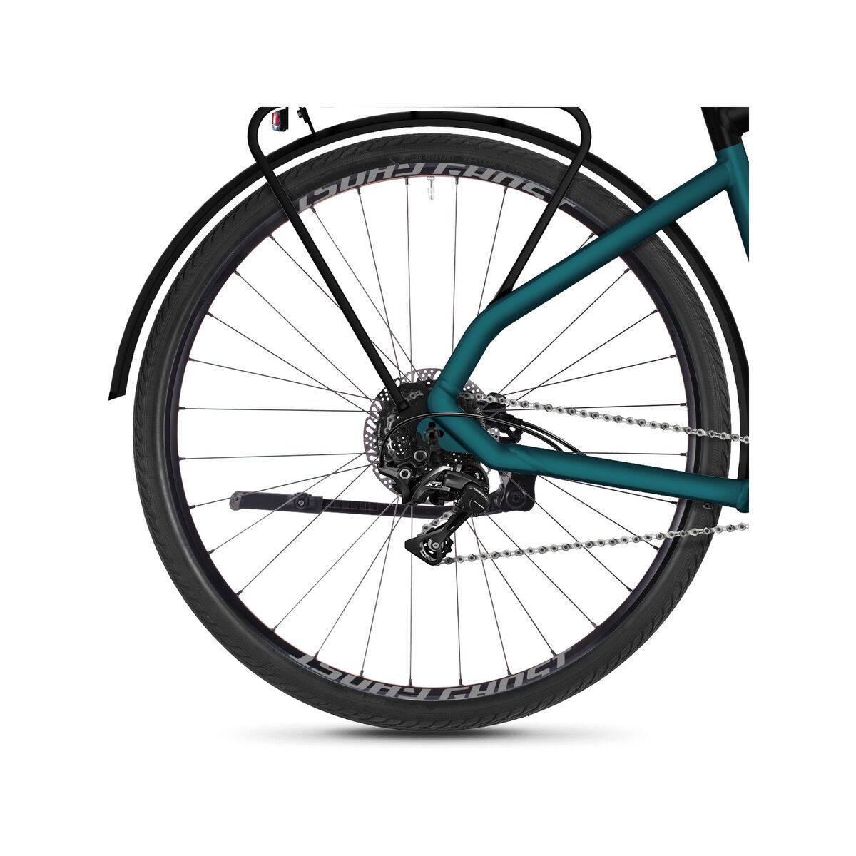 Ghost Hybride Square Trekking B2.8 AL, teal blue/night black/palladium silver - Bild 4