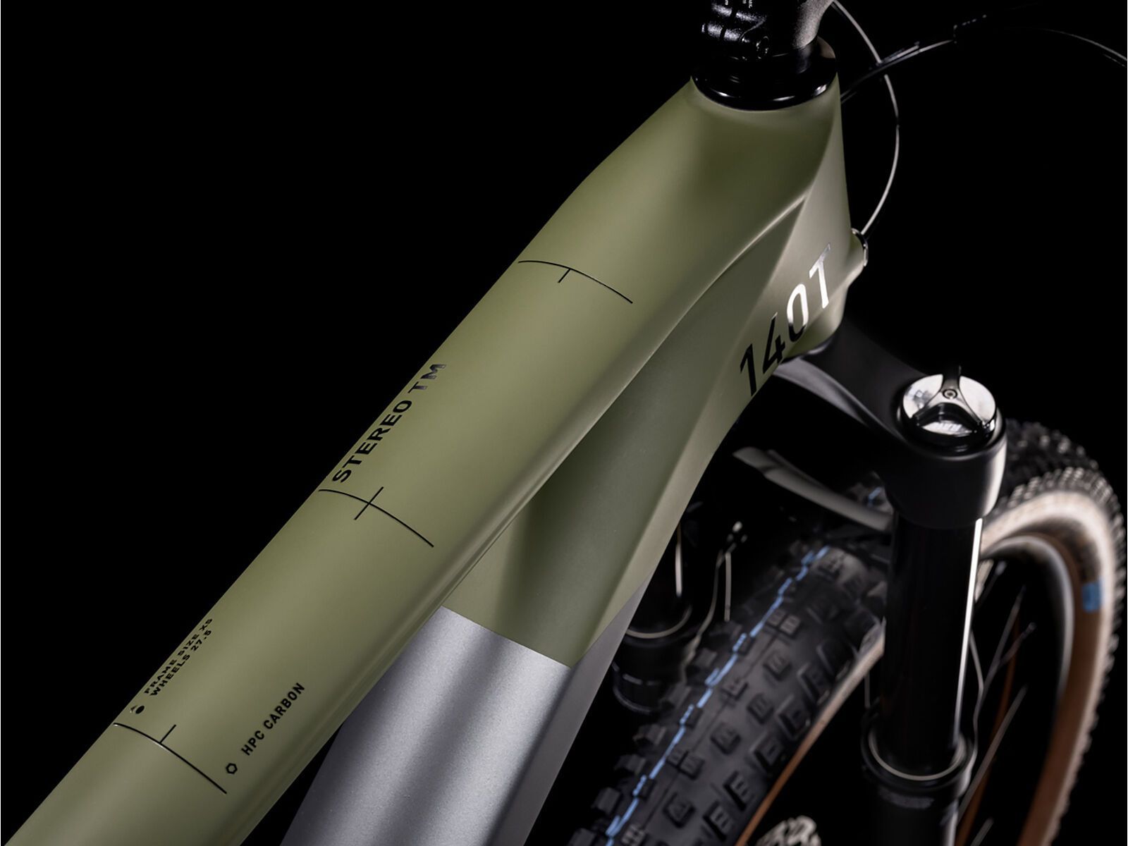 Cube Stereo 140 HPC Rookie, flashgrey´n´olive - Bild 2