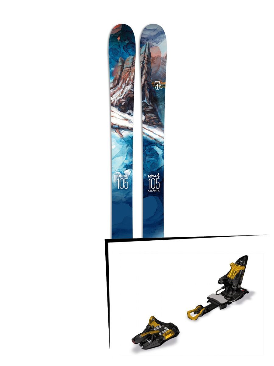 Set: Icelantic Nomad 105 2017 + Marker Kingpin 10 (1289301) - Bild 1