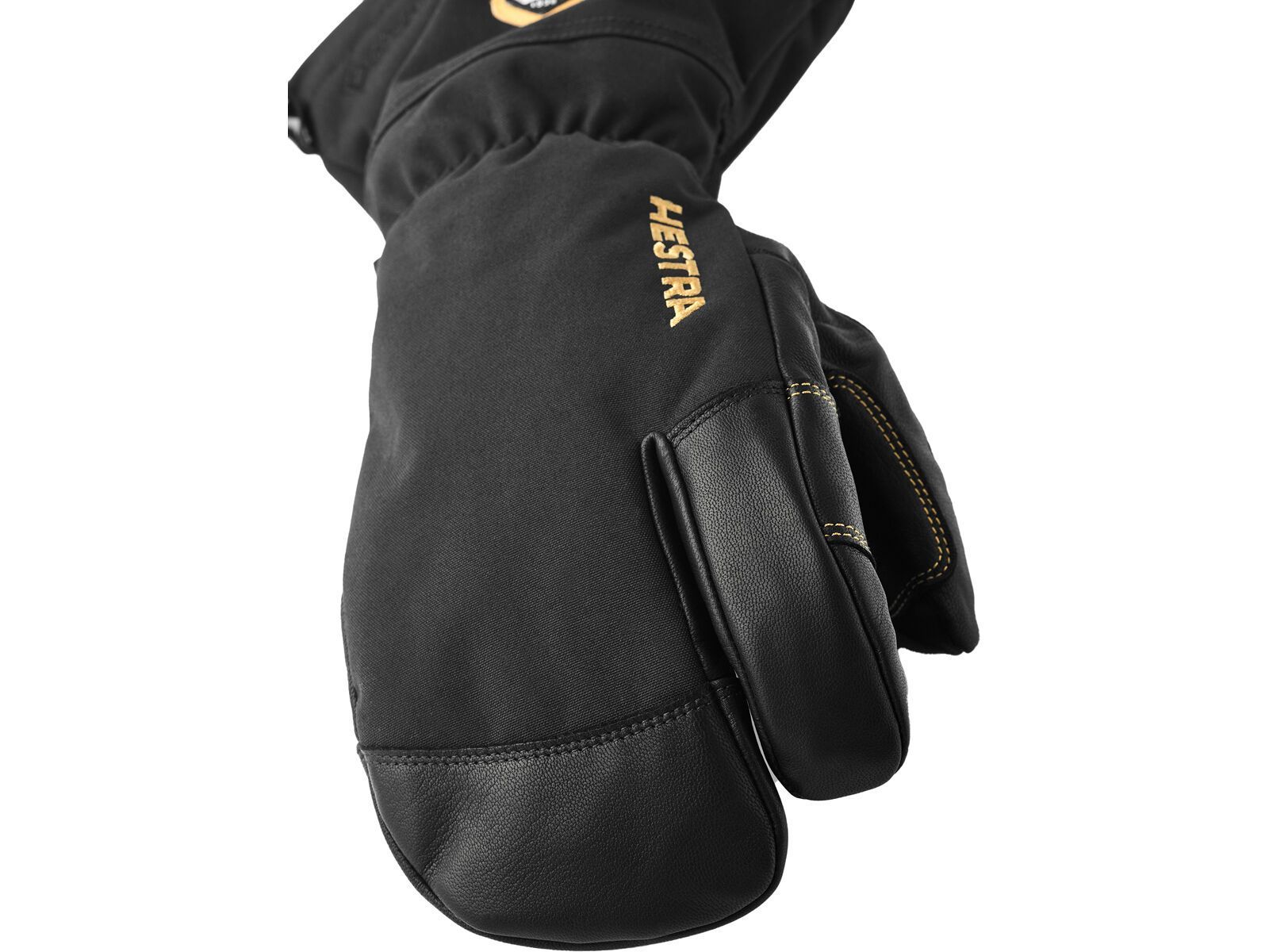 Hestra Army Leather Gore-Tex 3 Finger, black/black - Bild 3