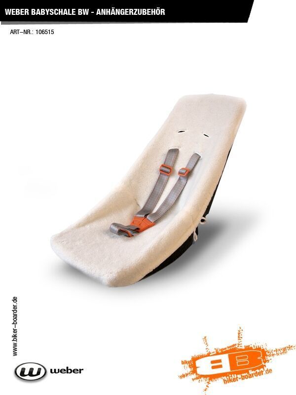 Weber Babyschale Baumwollbezug, beige - Bild 1