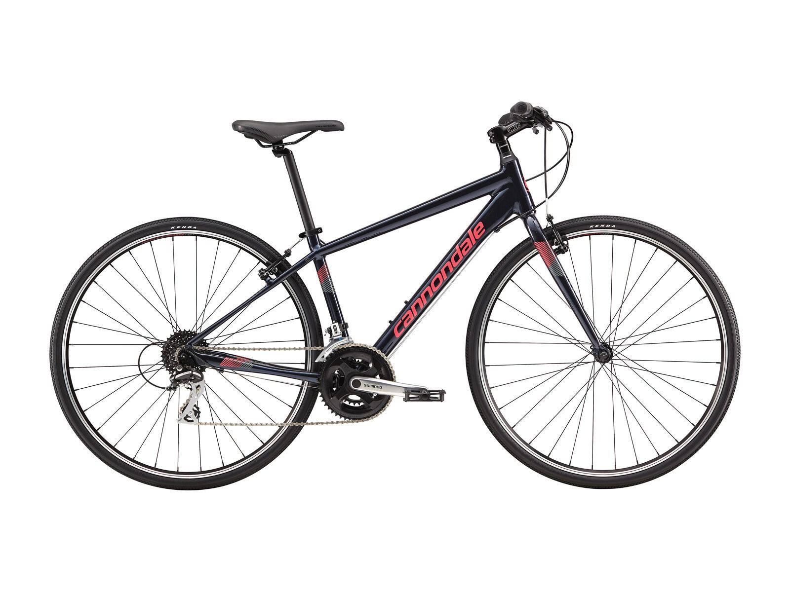 Cannondale Quick 7 Women's, midnight blue w/ acid strawberry and stealth grey, reflective detail, gloss - MD - Bild 1