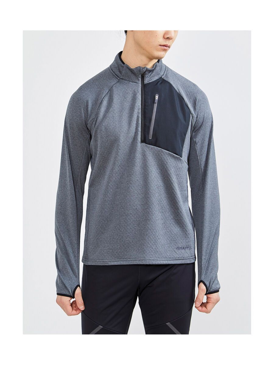 Craft Core Trim Thermal Midlayer M, dark grey melange - Bild 2
