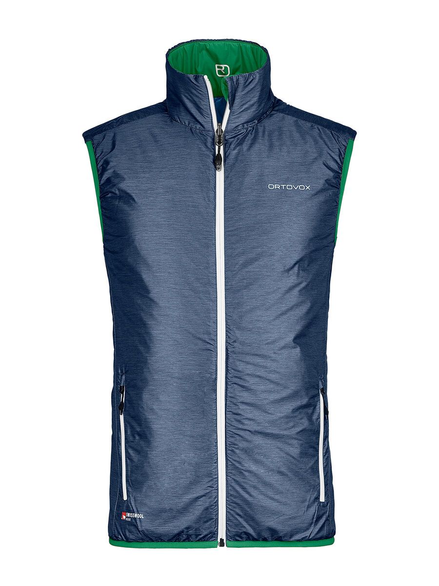 Ortovox Swisswool Light Piz Cartas Vest M, night blue blend - Bild 3