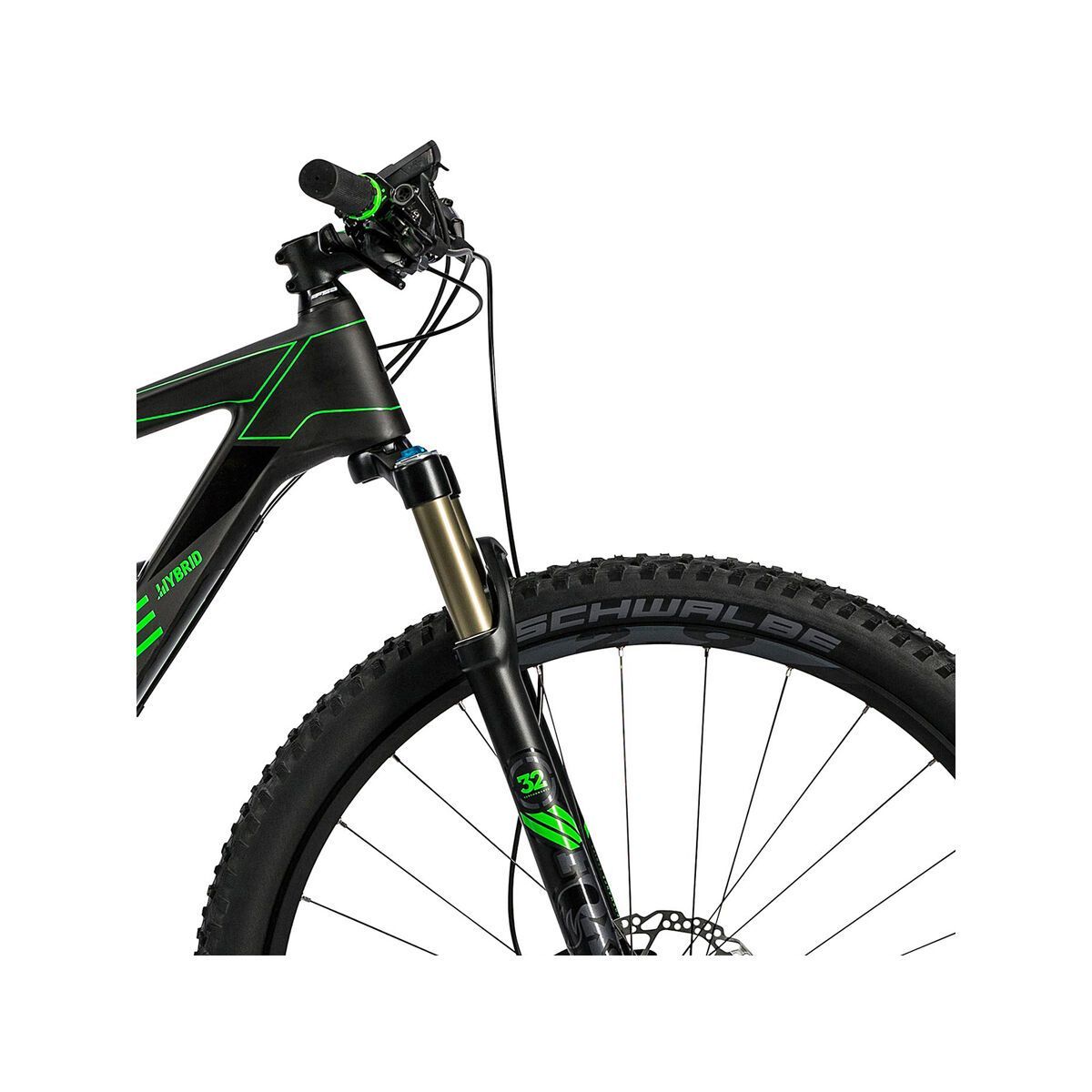 Cube Elite Hybrid C:62 SL 500 29, black´n´flashgreen - Bild 5