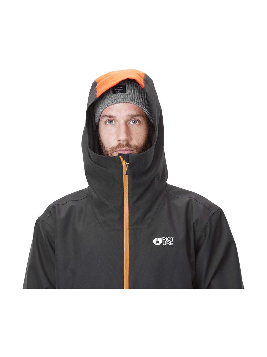 Picture Trifid Jacket, black/pumpkin red - Bild 13