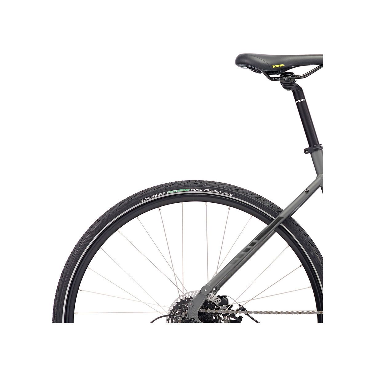 Kona Dew 650B, matt gray w/ charcoal & yellow decals - Bild 6