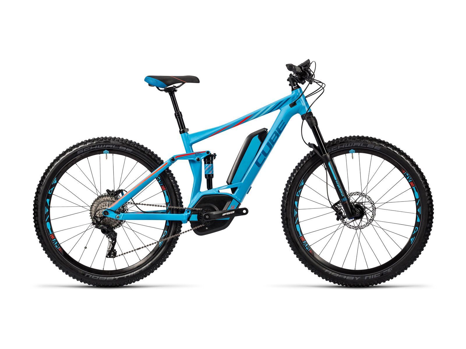 Cube Sting WLS Hybrid 120 SL 500 27.5, reefblue´n´flashred - Bild 1