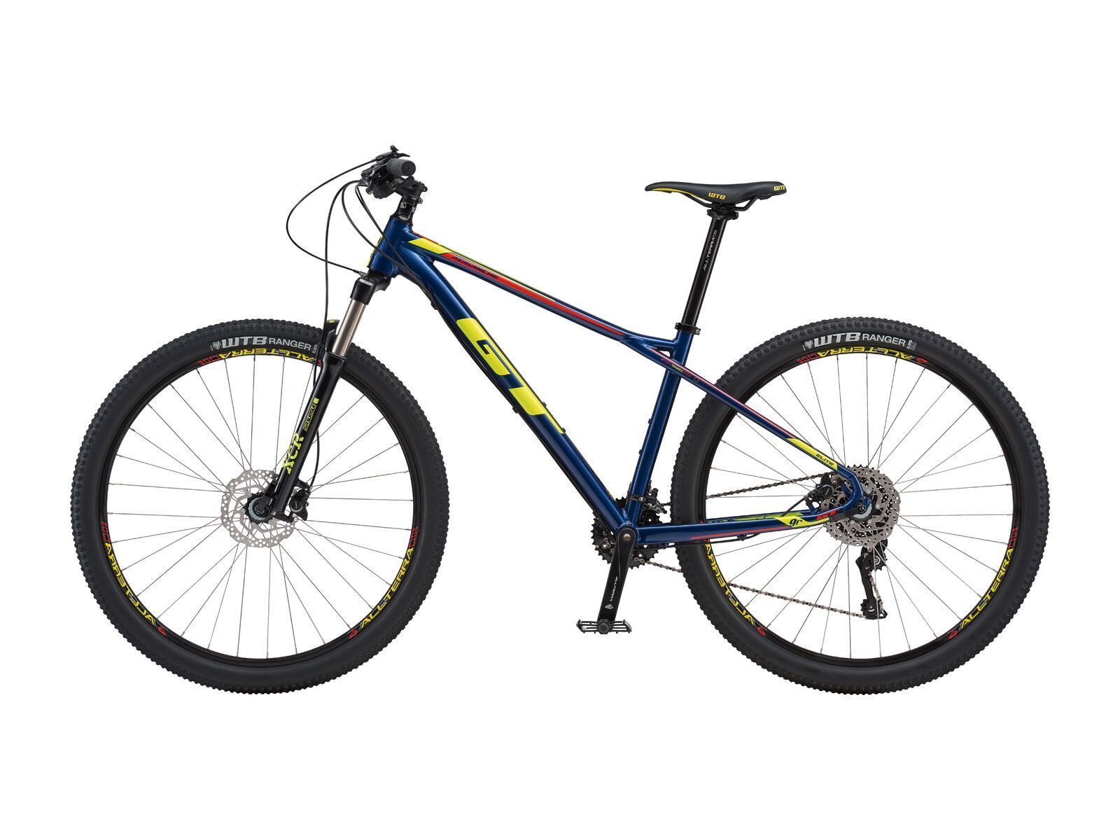 GT Avalanche Elite 27.5, gloss deep navy w/ neon yellow & neon red - Bild 2