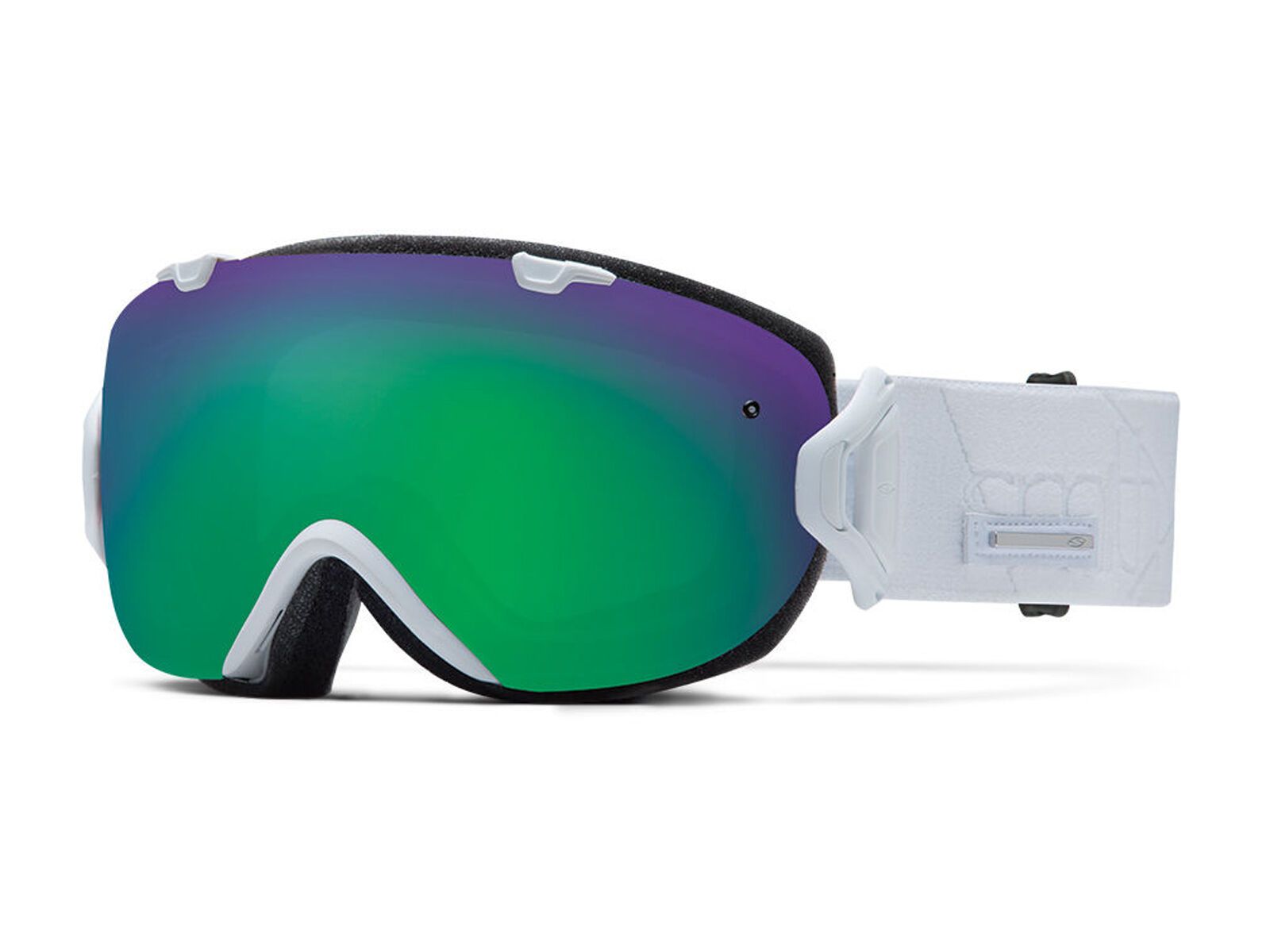 Smith I/Os + Spare Lens, white/green sol-x mirror/red sensor mirror - Bild 1