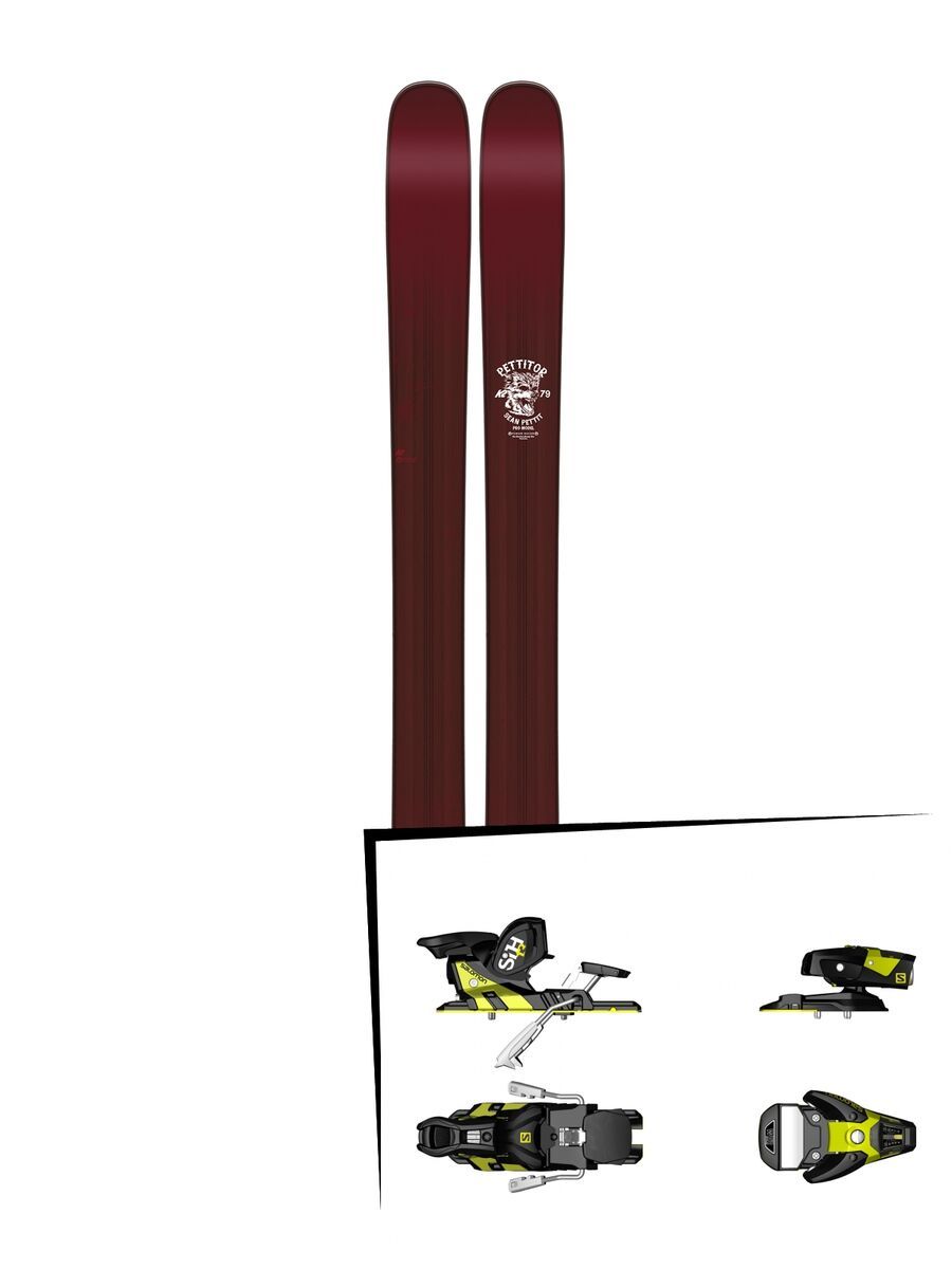 K2 SKI Set: Pettitor 2016 + Salomon STH2 WTR 13 - Bild 1
