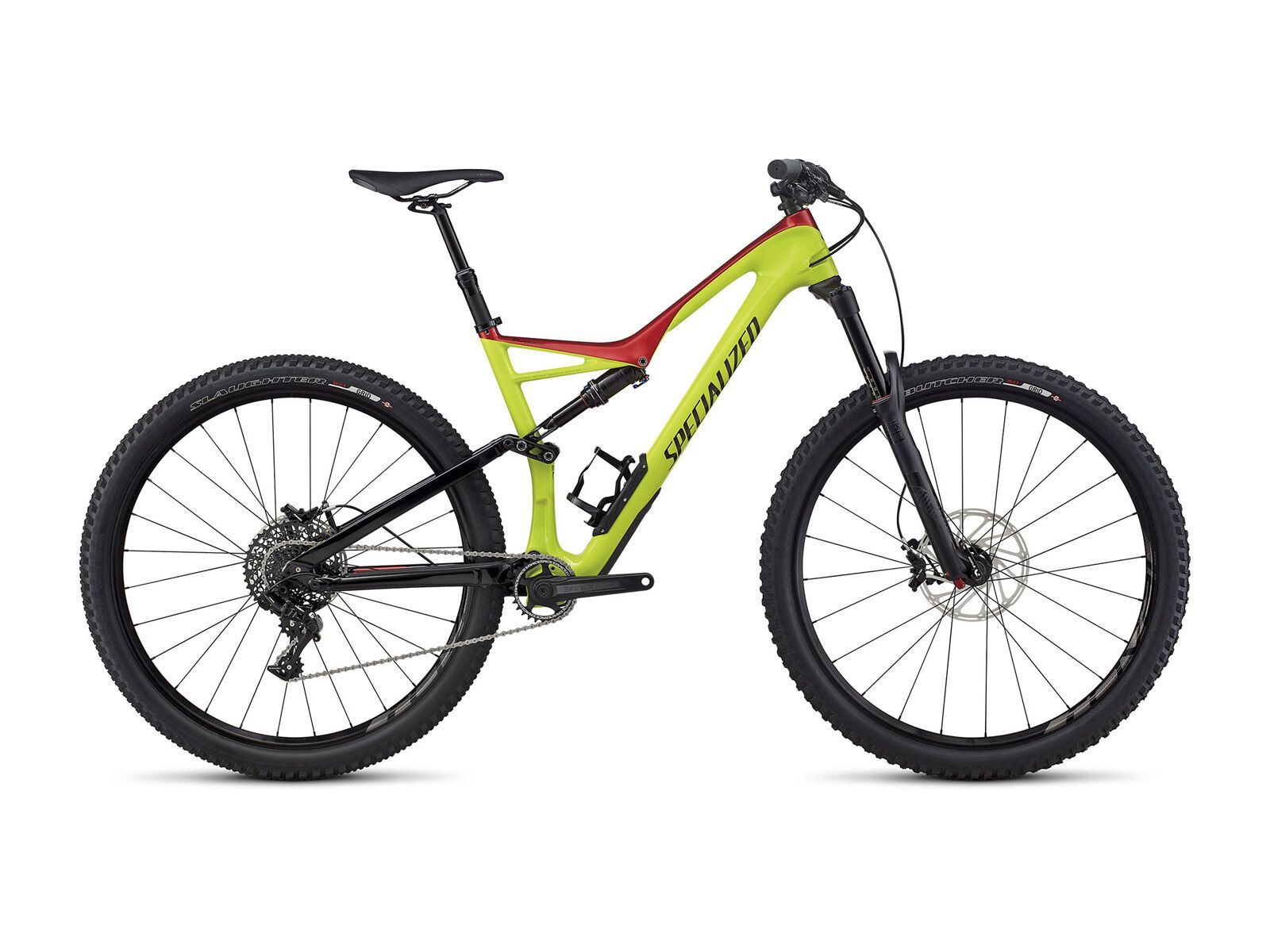 Specialized Stumpjumper FSR Comp Carbon 29, hyper green/candy red/black - Bild 1