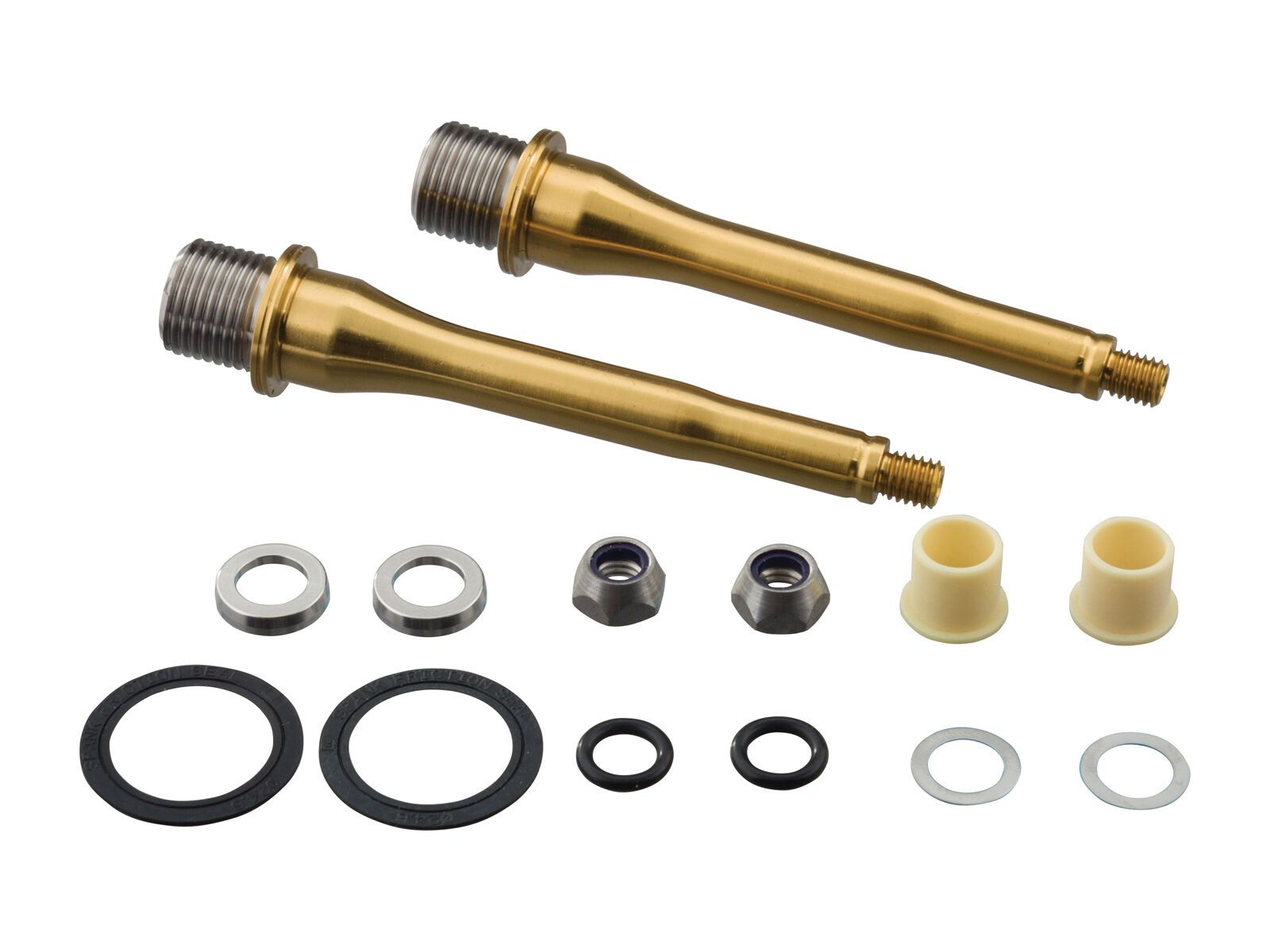 Spank Titanium Pedal Axle Upgrade Kit Spike/Oozy, titanium silver - Bild 1