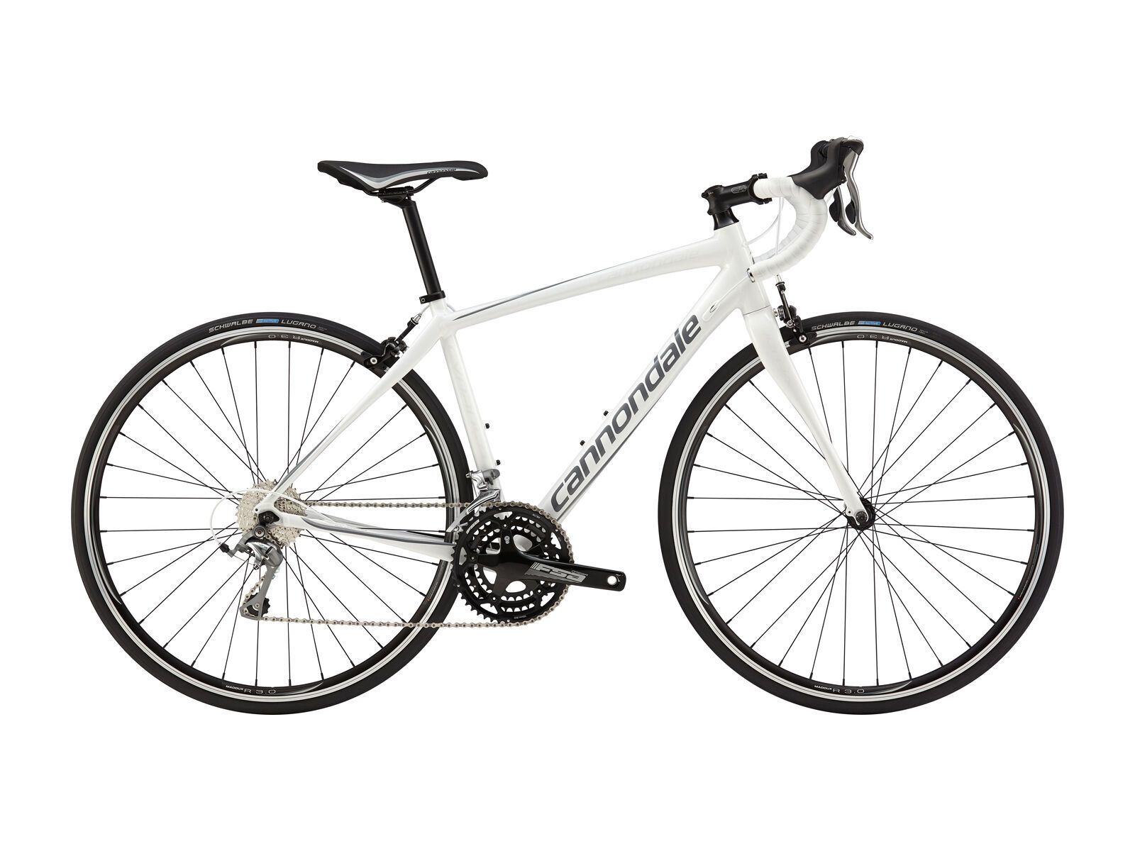 Cannondale Synapse Womens Tiagra, magnesium white with super sparkle silver, super sparkle grey and transparent pe - Bild 1